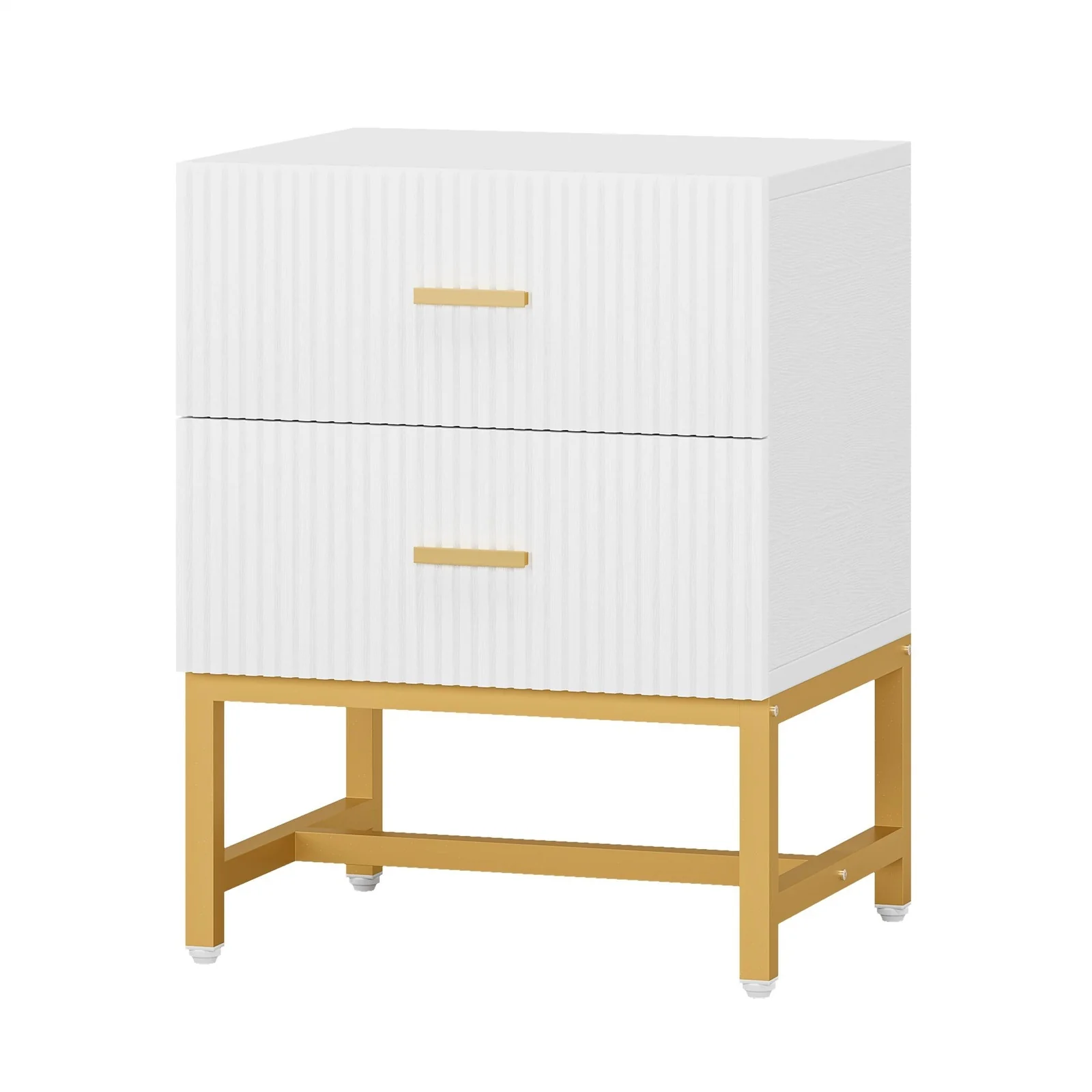 2-Drawer Nightstand, Modern Bedside End Table with Storage - Image 8