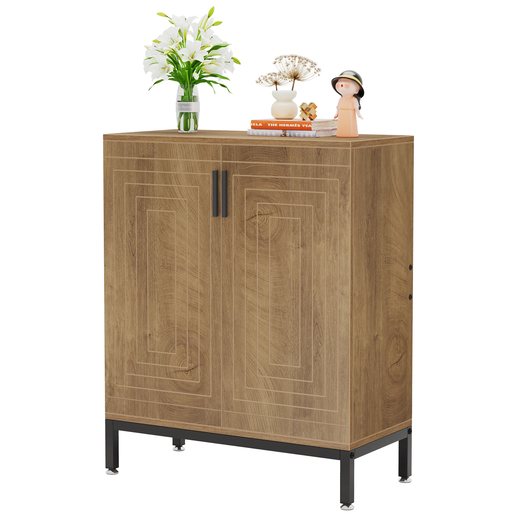 31.49" Shoe Cabinet with Doors for 20 Pairs, 5 Tier Modern Freestanding Shoe Storage Organizer - Image 31