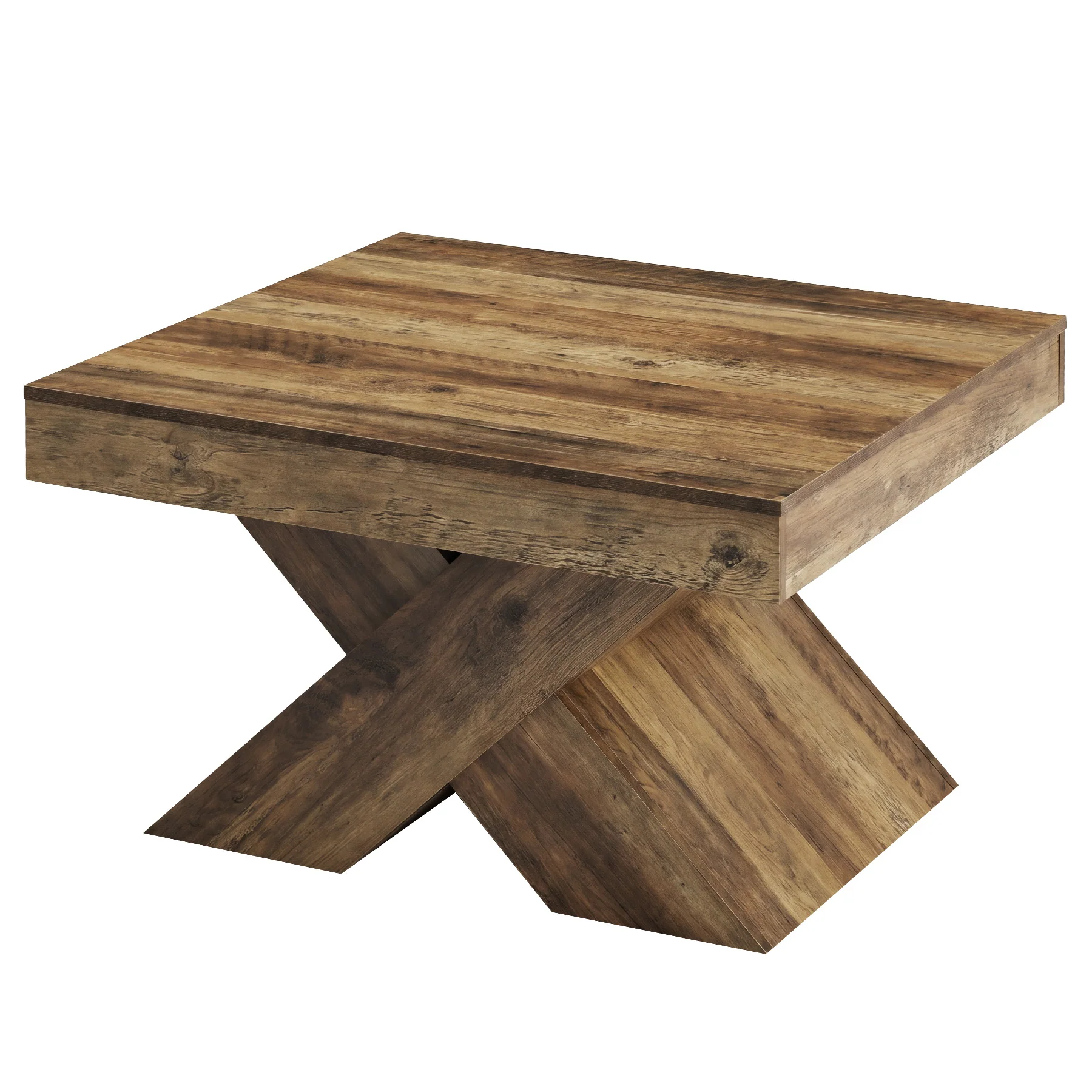 31.5" Farmhouse Coffee Table, Accent Center Table with X-Base for Living Room - Image 9