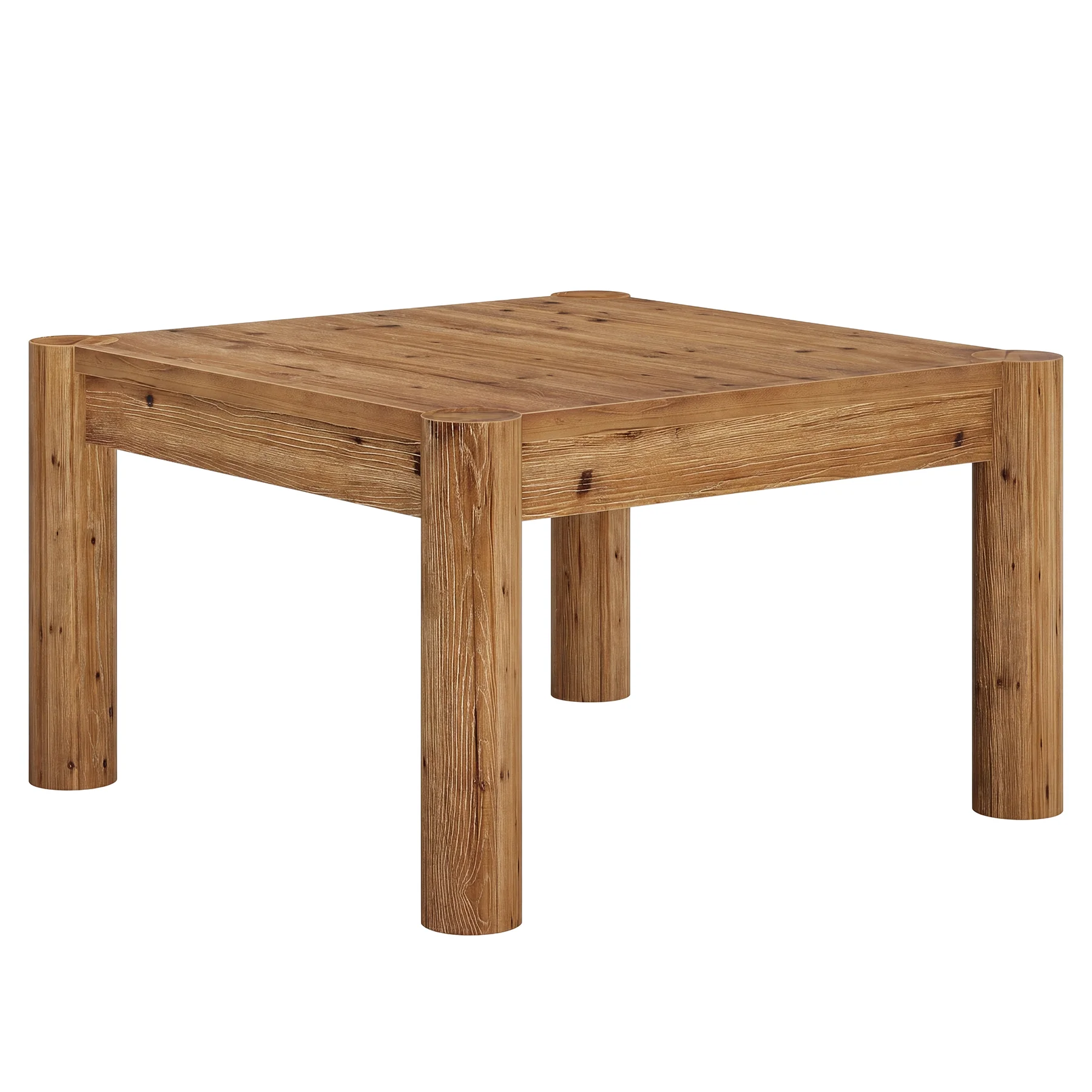 31.5" Square Coffee Table, Solid Wood Center Table Accent Cocktail Table - Image 8