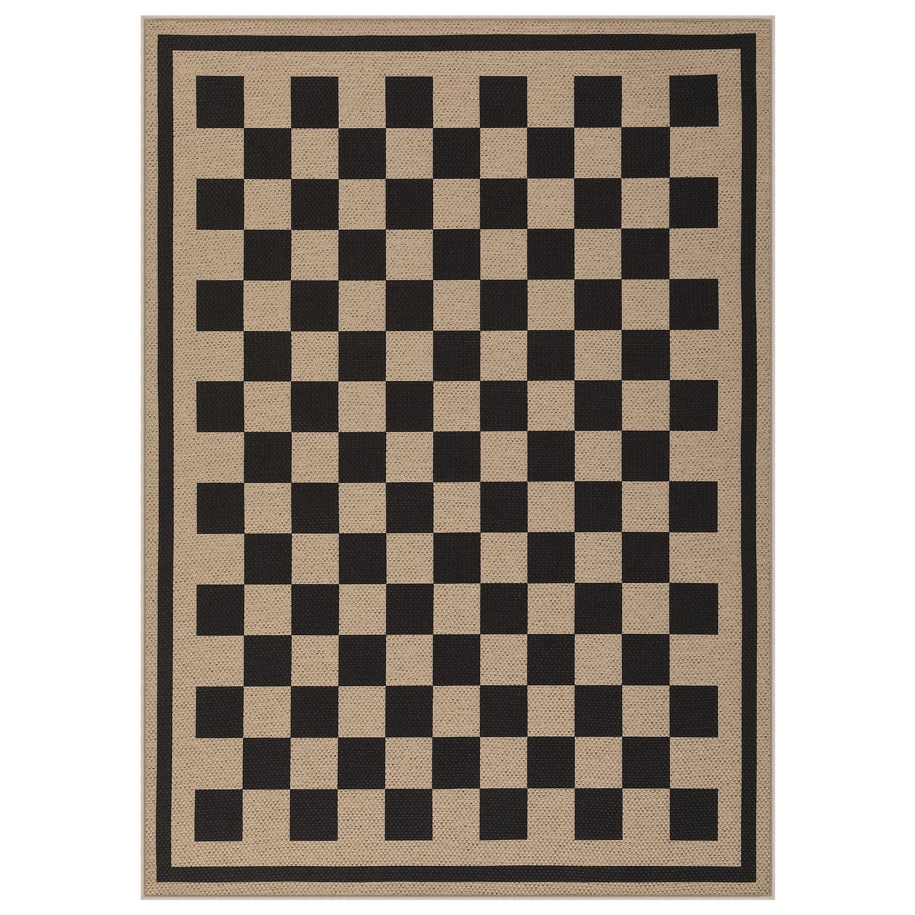 3x5/5x7 Checkered Easy Jute Area Rug, Farmhouse Non-Slip Washable Carpet, Oeko-Tex Certified - Image 28