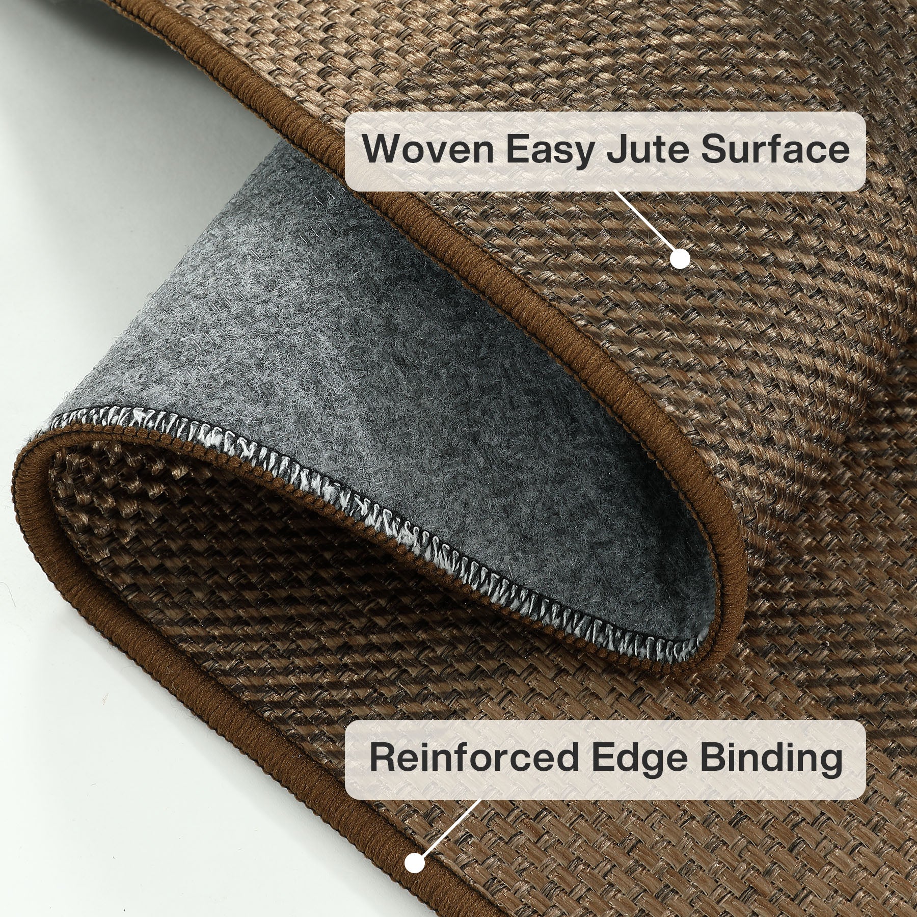 3x5/5x7 Plaid Easy Jute Washable Area Rug, Farmhouse Non-Slip Indoor Carpet for Porch Living Bedroom, Oeko-Tex Certified - Image 16