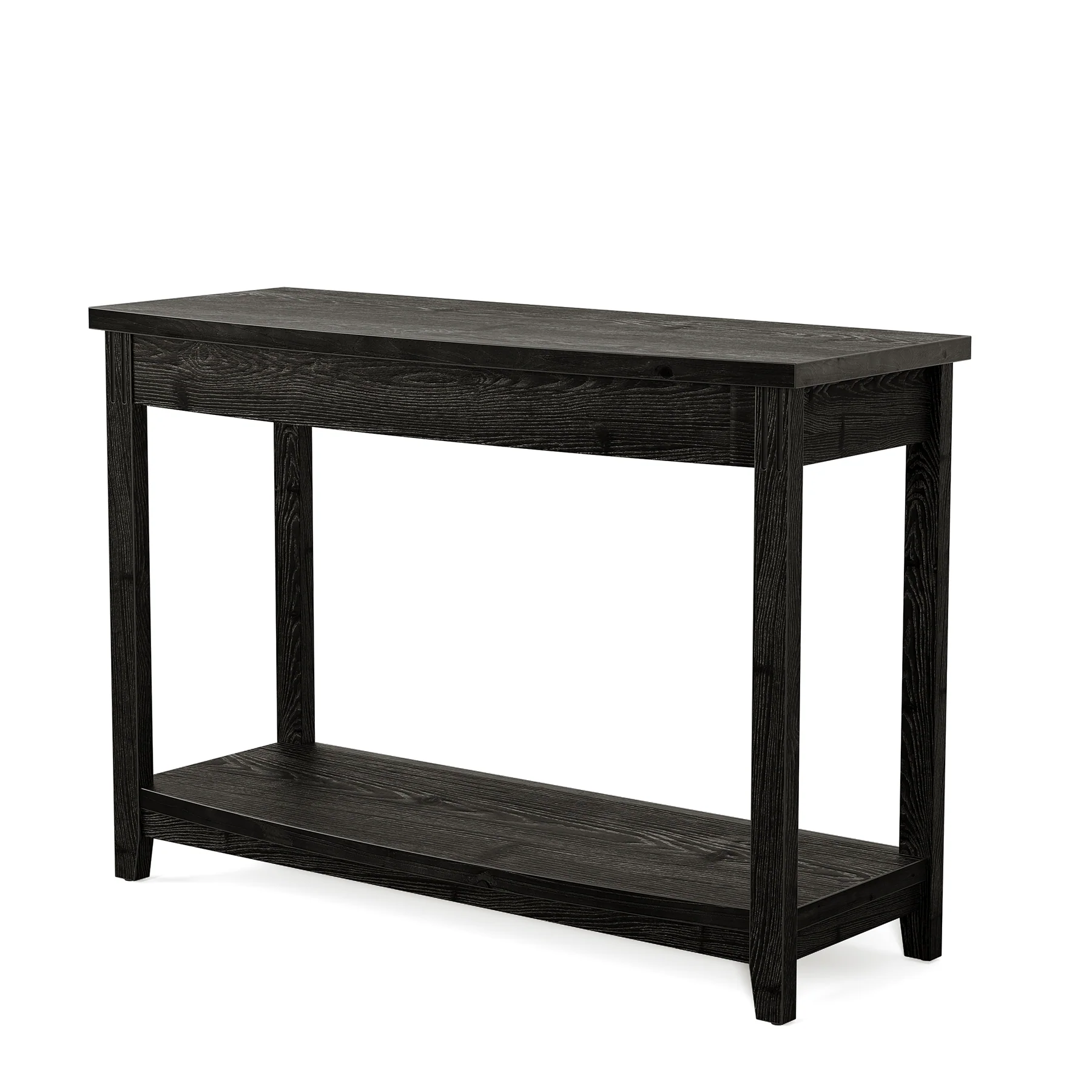 41.3" Solid Wood Console Table, Farmhouse Entryway Table With Storage Shelf - Image 9