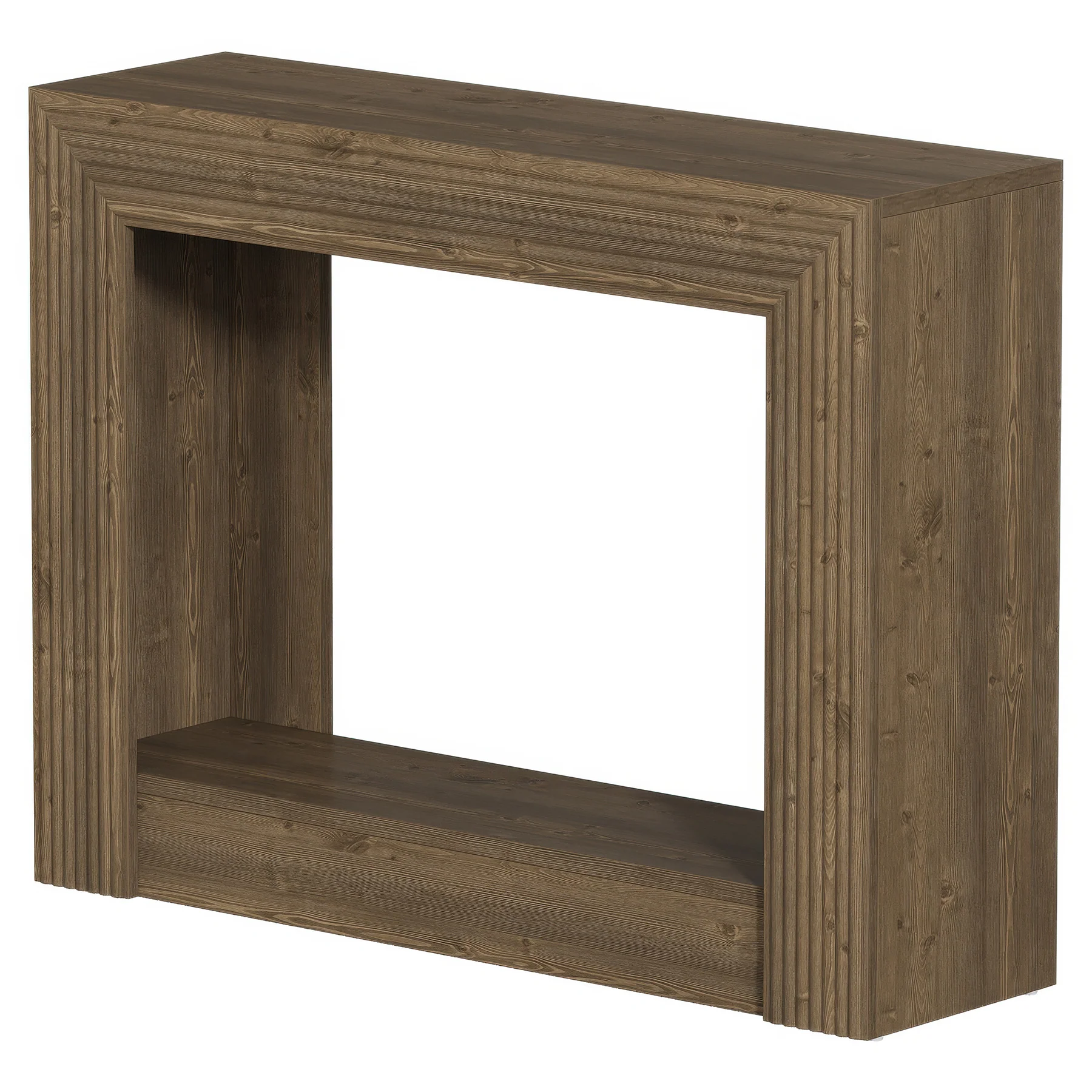 41" Farmhouse Console Table with Storage, Narrow 2-Tier Sofa Table for Entryway or Behind Couch - Image 8