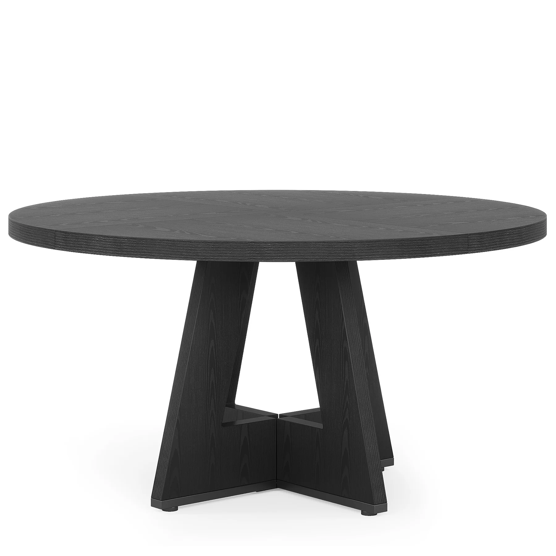 47" Round Farmhouse Dining Table for 4 People, Rustic Dining Room Table - Image 21