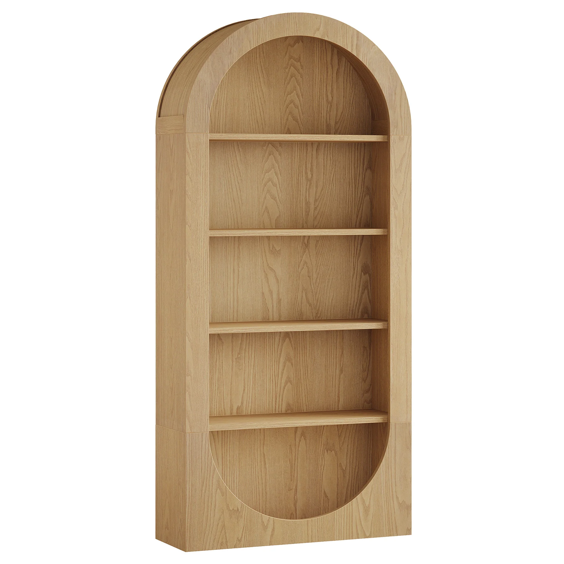 70.9" Shoe Rack, 5-Tier Arched Open Shoe Cabinet Storage Organizer - Image 9