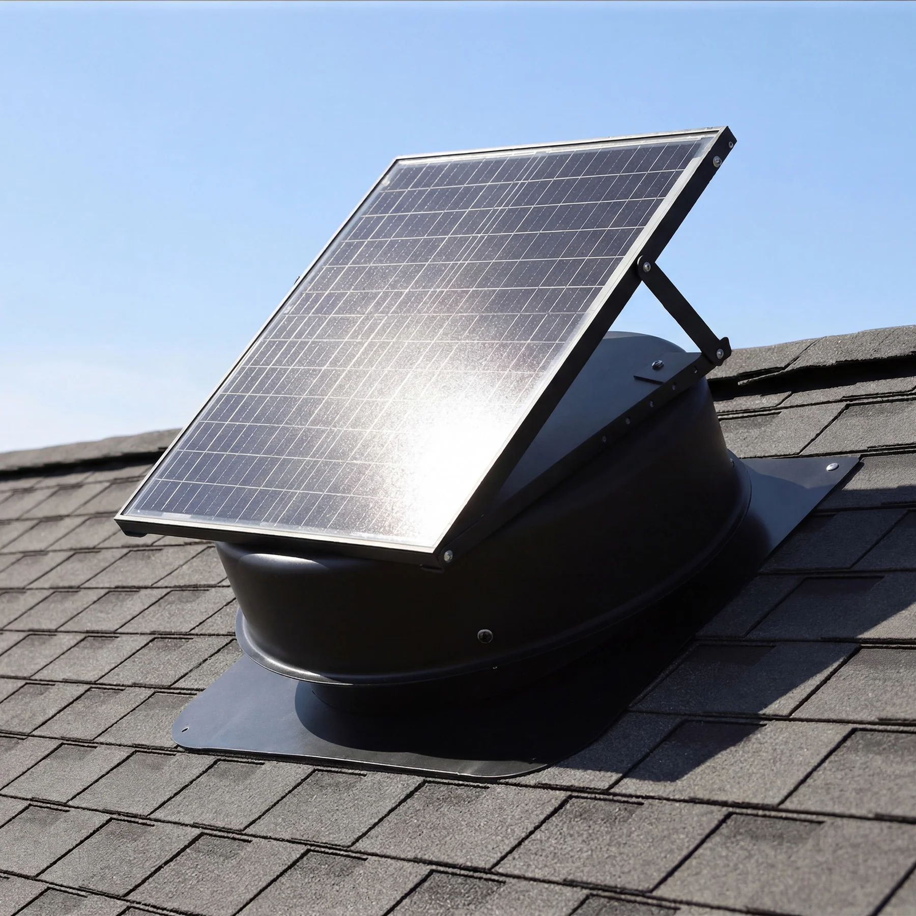 50W Solar Attic Fan with 2500 CFM & Smart Thermostat / Humidity / Smoke Sensor(JBSF-350F) - Image 3