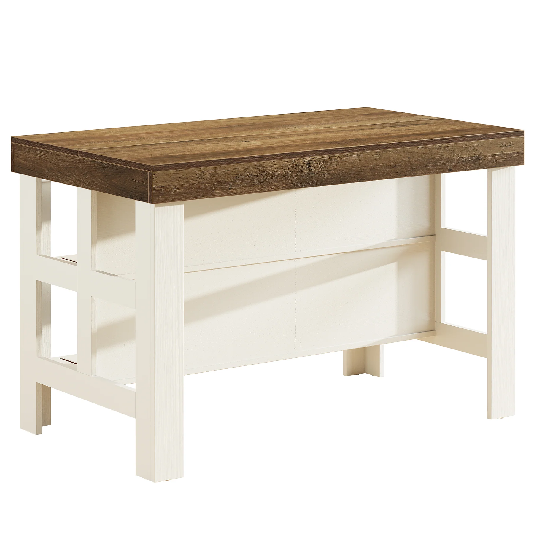Home Bar Table Unit, 55" Counter Height Bar Cabinet with Storage Shelves - Image 16