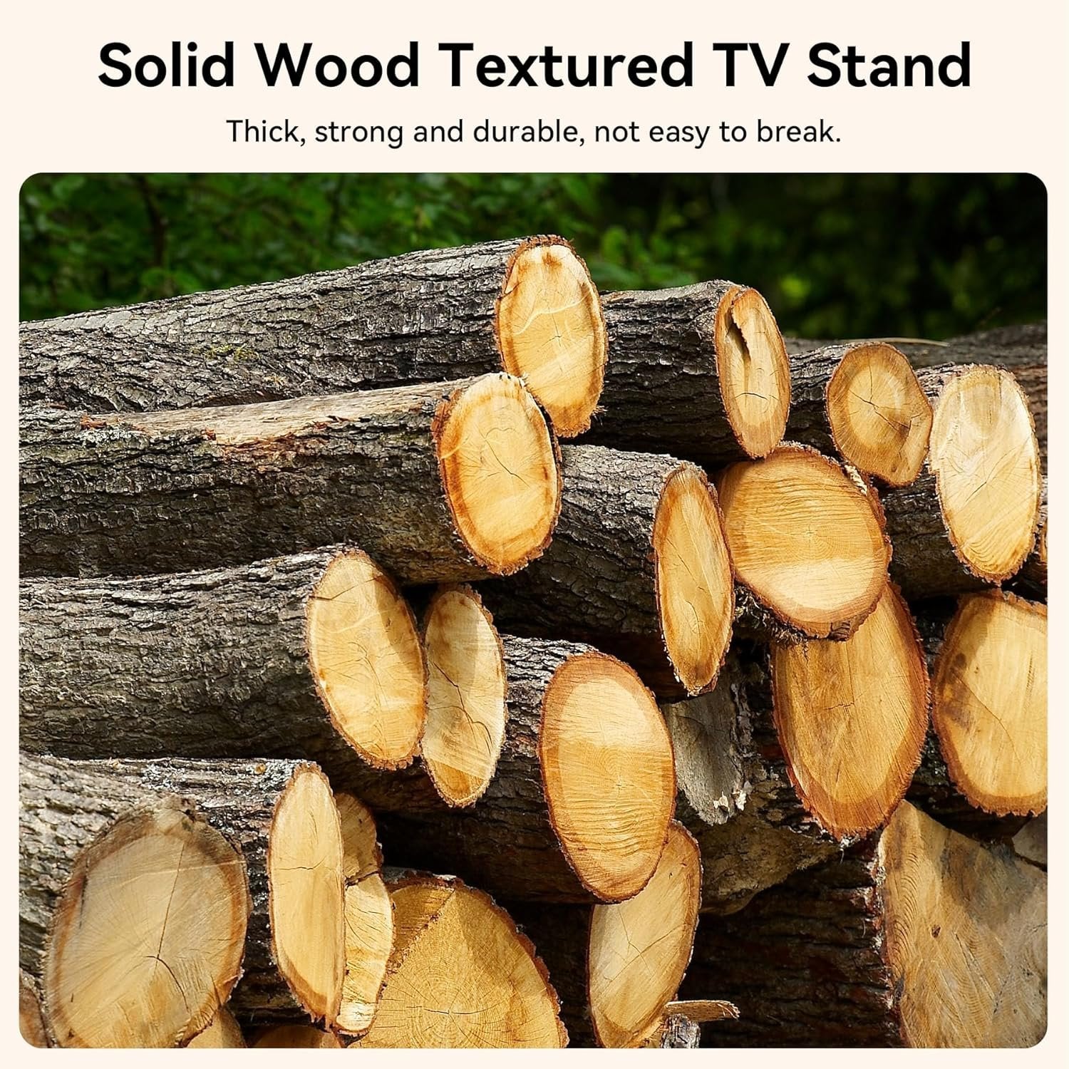 55" Solid Wood TV Stand, Farmhouse Entertainment Center for TVs up to 65" for Living Room - Image 5