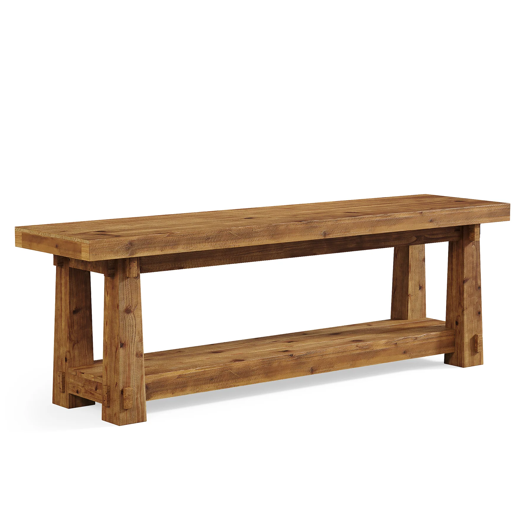 55" Entryway Bench, Foyer Bench with Shoe Storage for Hallway - Image 11