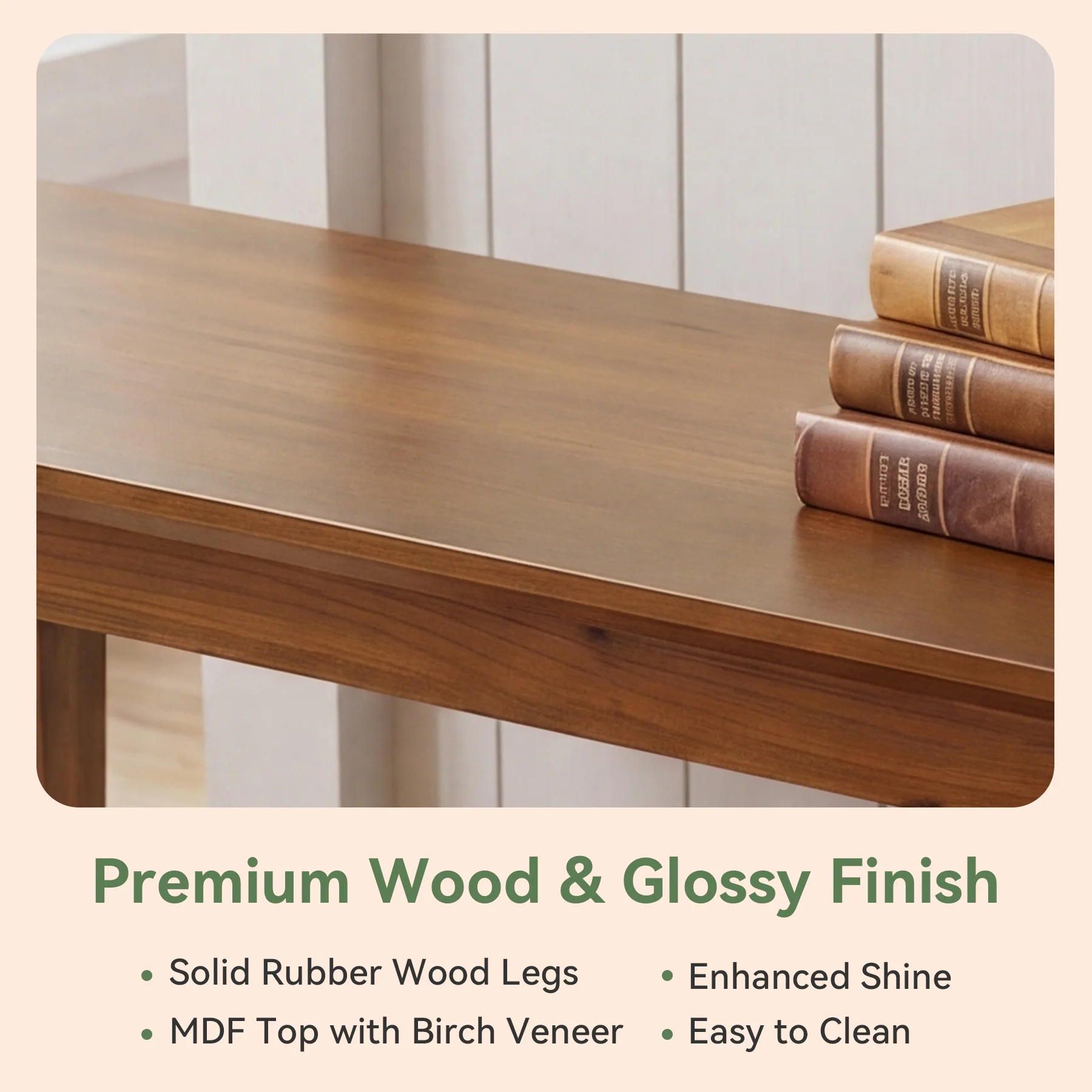 55" Solid Wood Entryway Bench, Farmhouse Shoe Storage Bench With Shelf For Hallway - Image 8