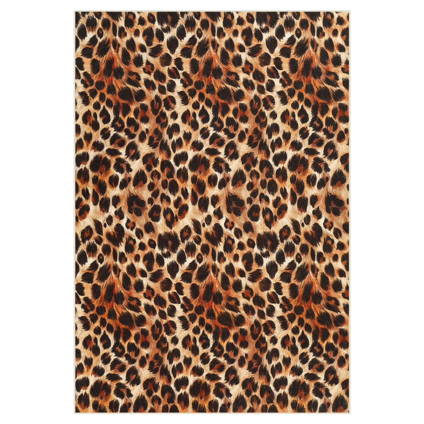 5x7/8x10 Leopard Print Area Rug, Animal Soft Carpet Machine Washable Cheetah Rug for Living Room, Oeko-Tex Certified - Image 20