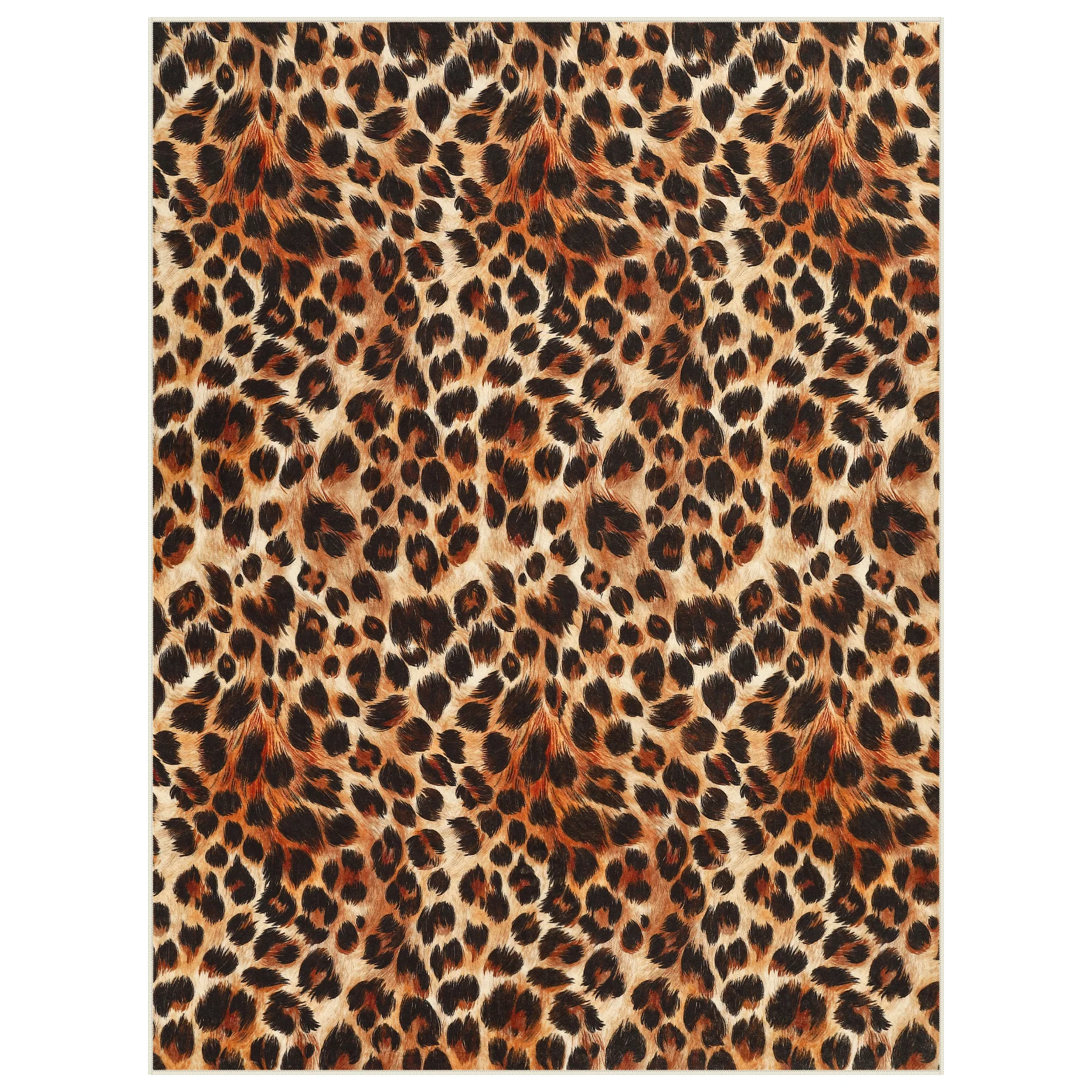 5x7/8x10 Leopard Print Area Rug, Animal Soft Carpet Machine Washable Cheetah Rug for Living Room, Oeko-Tex Certified - Image 25