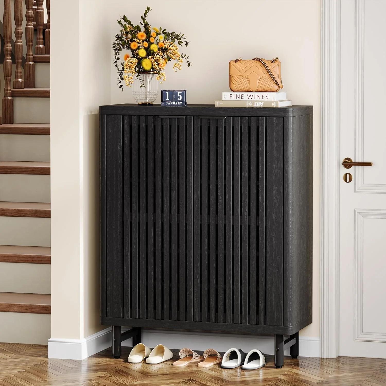 Modern Shoe Cabinet, 6-Tier Rack Organizer with Adjustable Shelves - Image 15