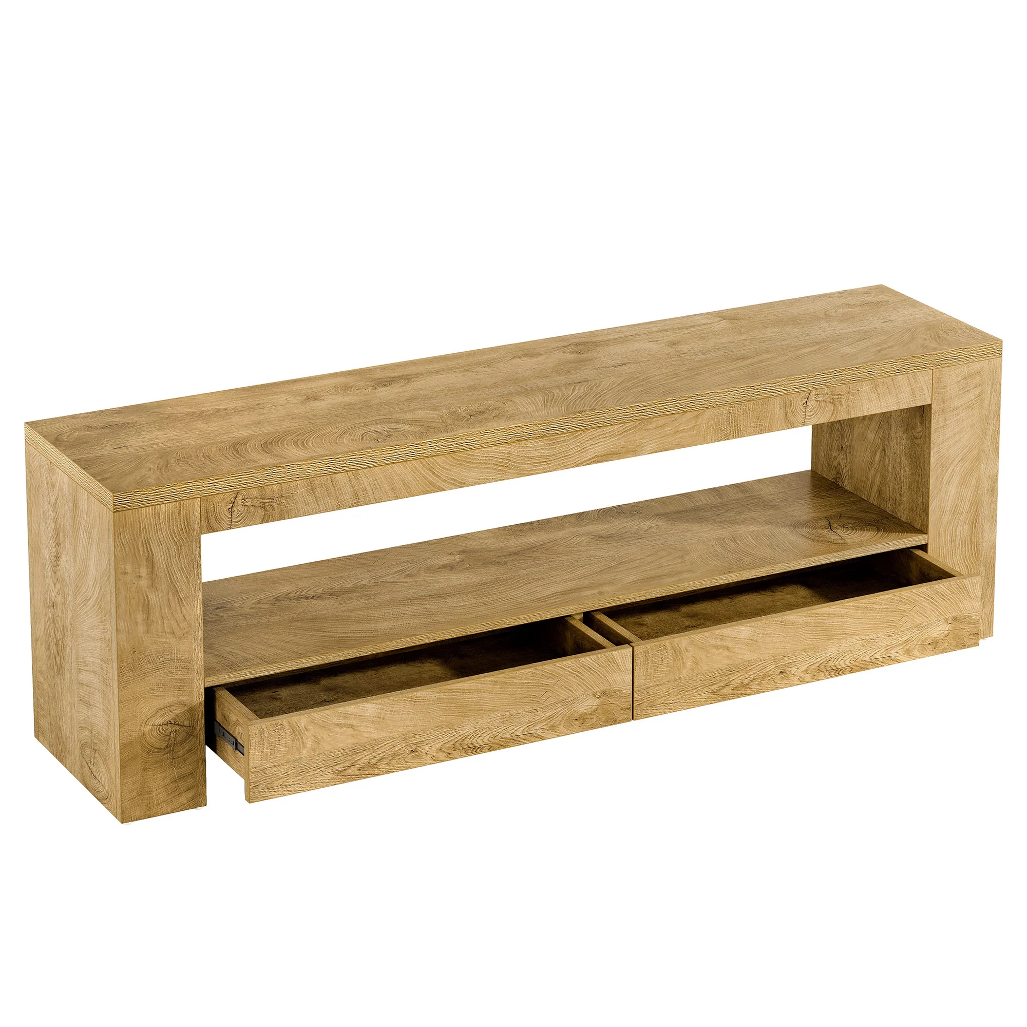 63" Entertainment Center for TVs up to 75",  Media Console with Storage Shelf for Living Room - Image 9