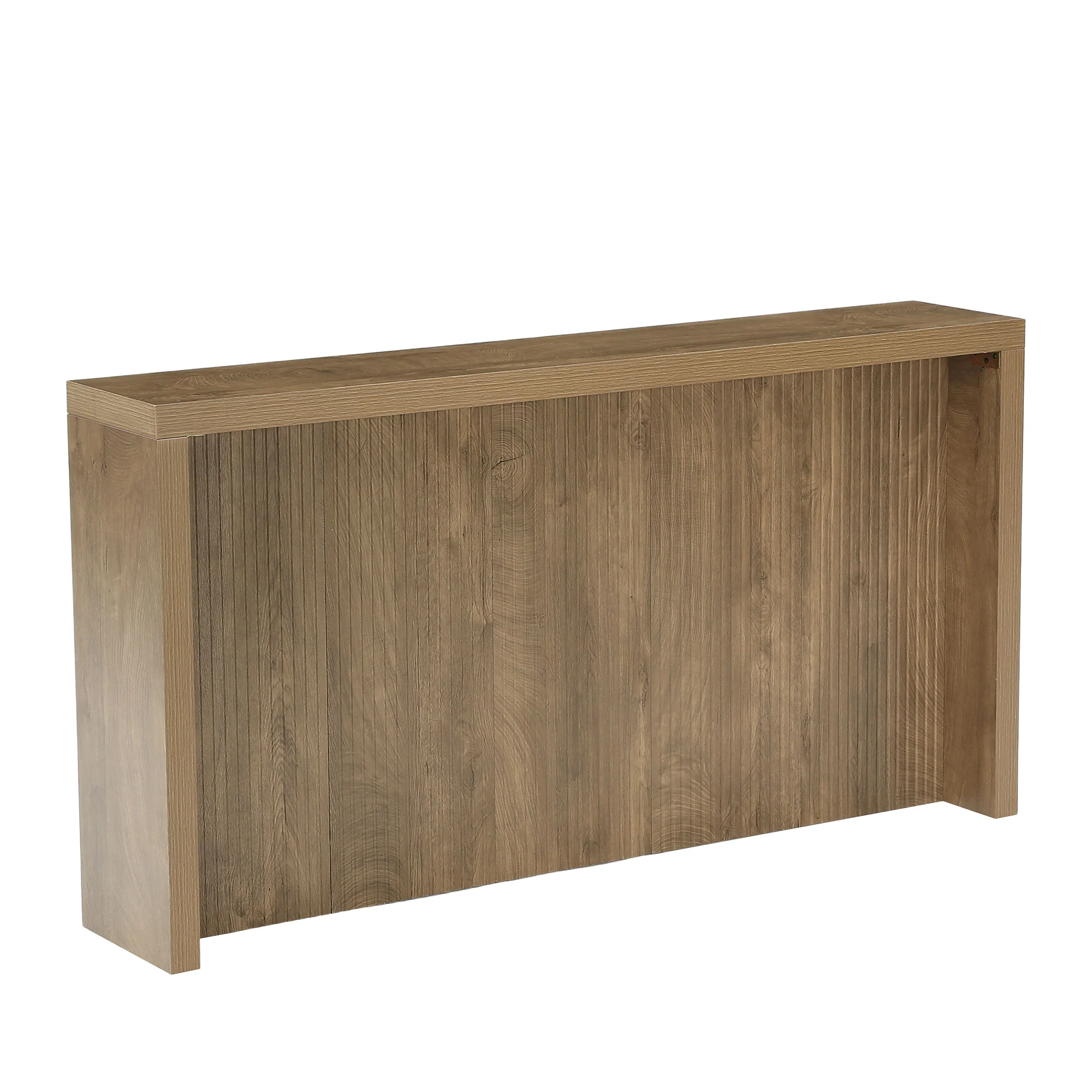 63" Farmhouse Console Table, Wooden Entry Table with Fluted Design for Hallway - Image 8