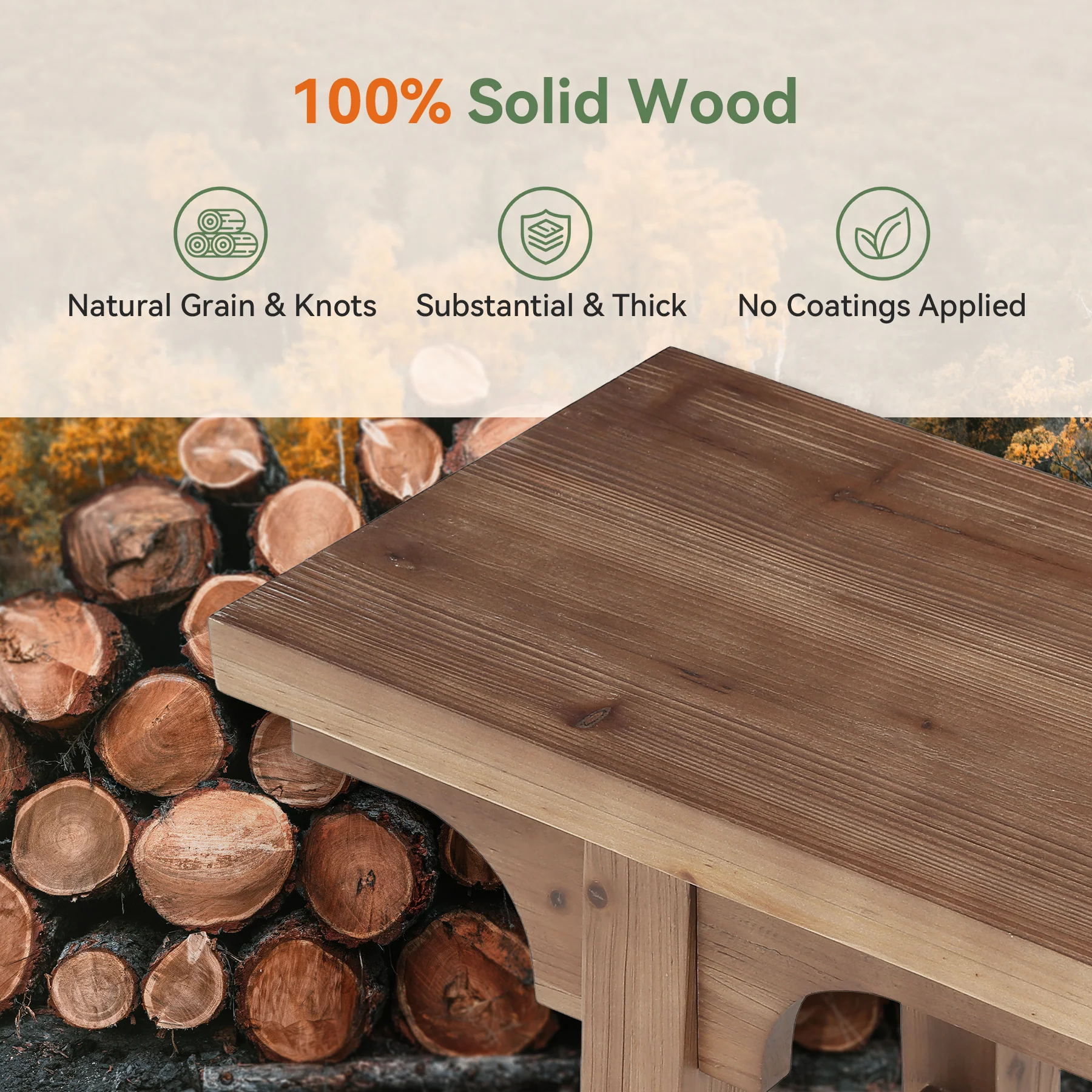 63" Solid Wood Entryway Bench, Long Shoe Bench End of Bed Bench for Bedroom - Image 6