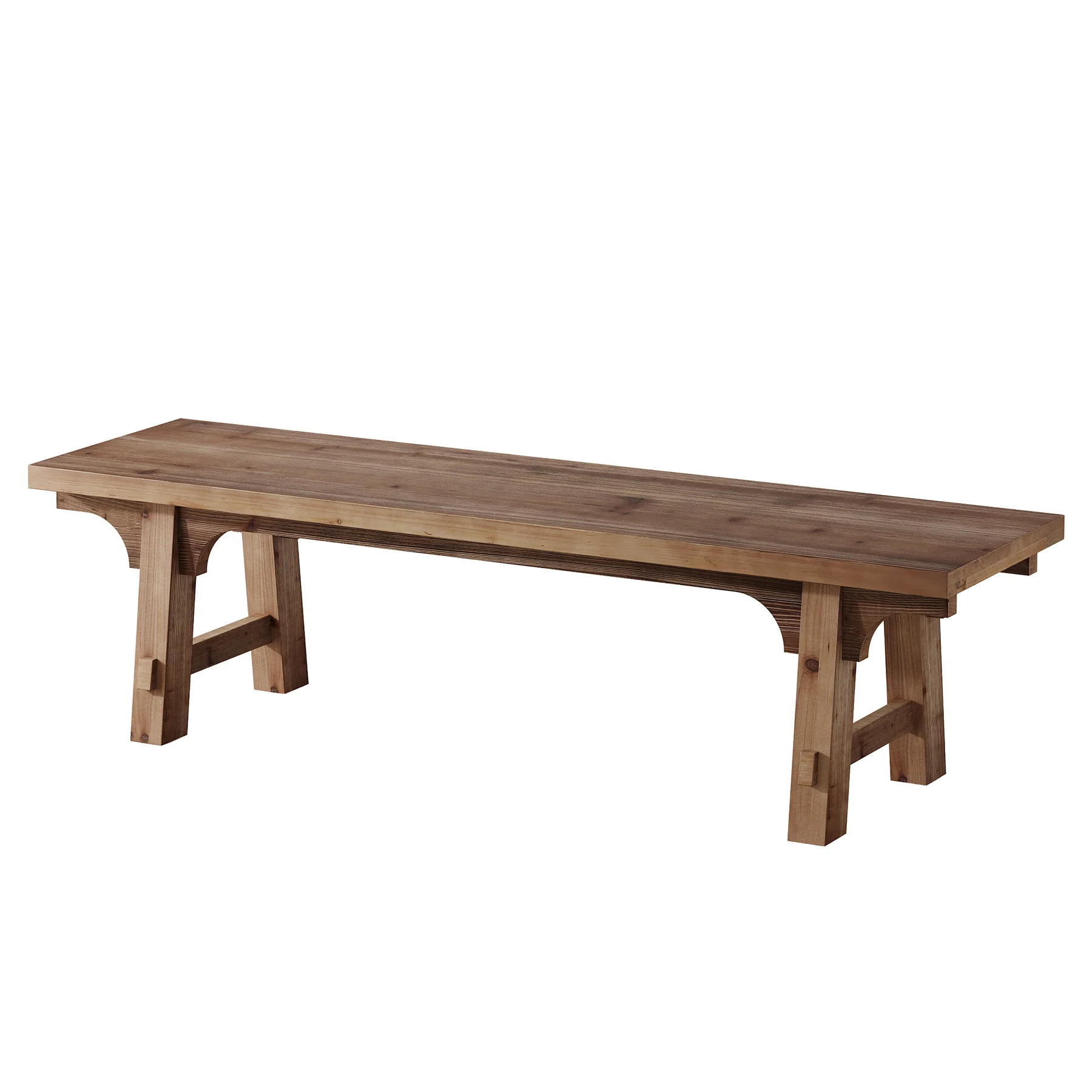 63" Solid Wood Entryway Bench, Long Shoe Bench End of Bed Bench for Bedroom - Image 9
