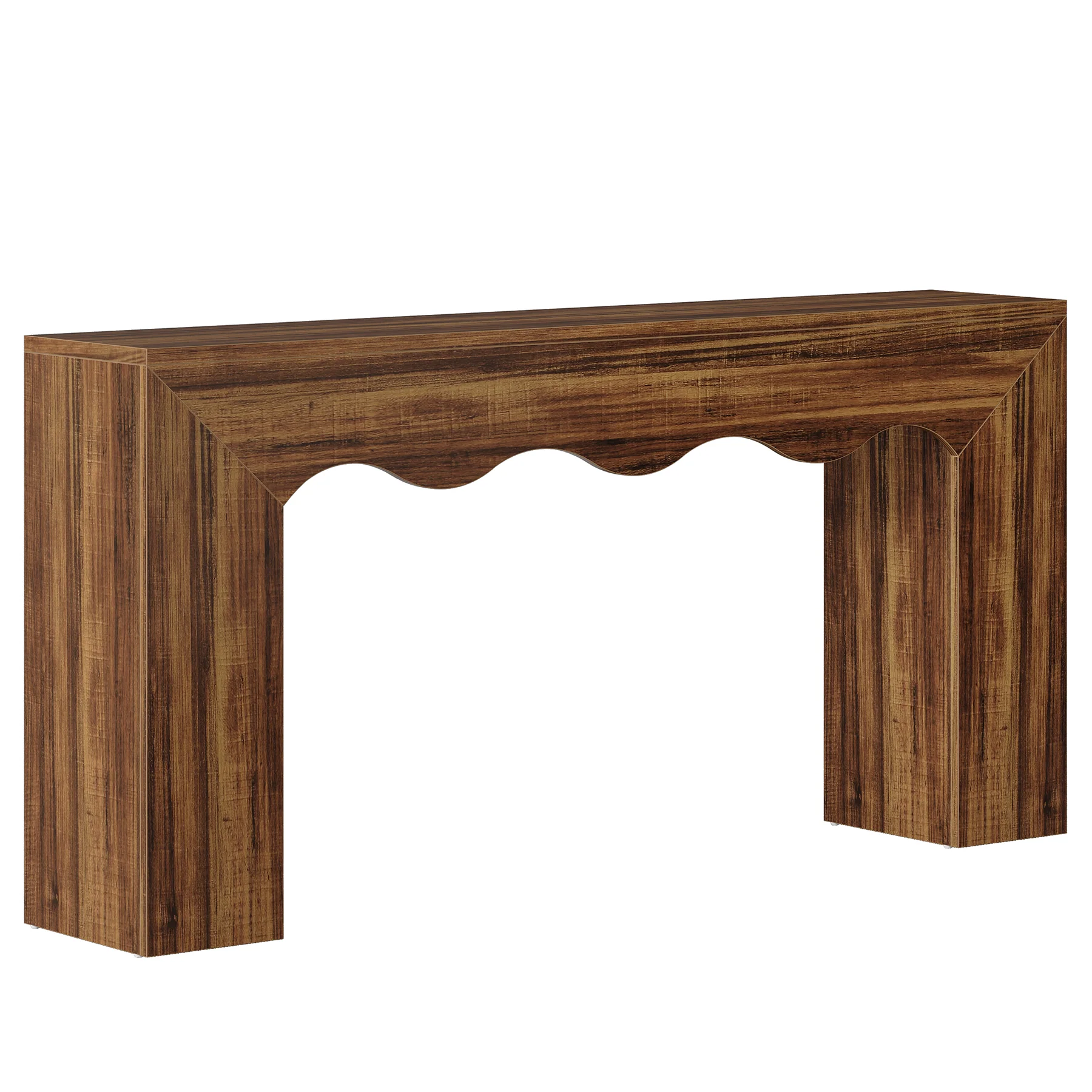 63" Console Table, Wooden Sofa Table Entryway Table with Storage - Image 12