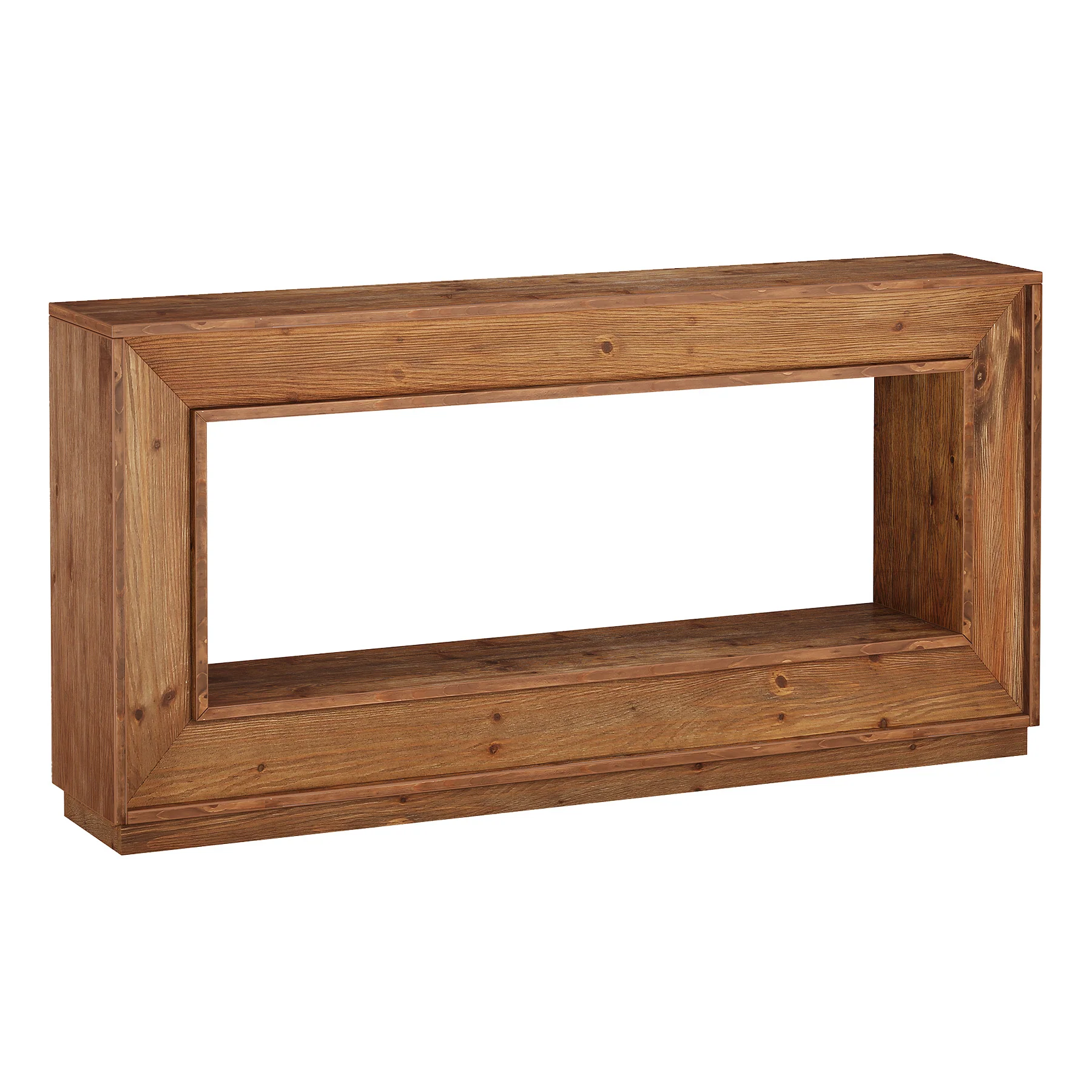 63" Solid Wood Console Table, Farmhouse Entryway Table with Storage for Living Room - Image 10