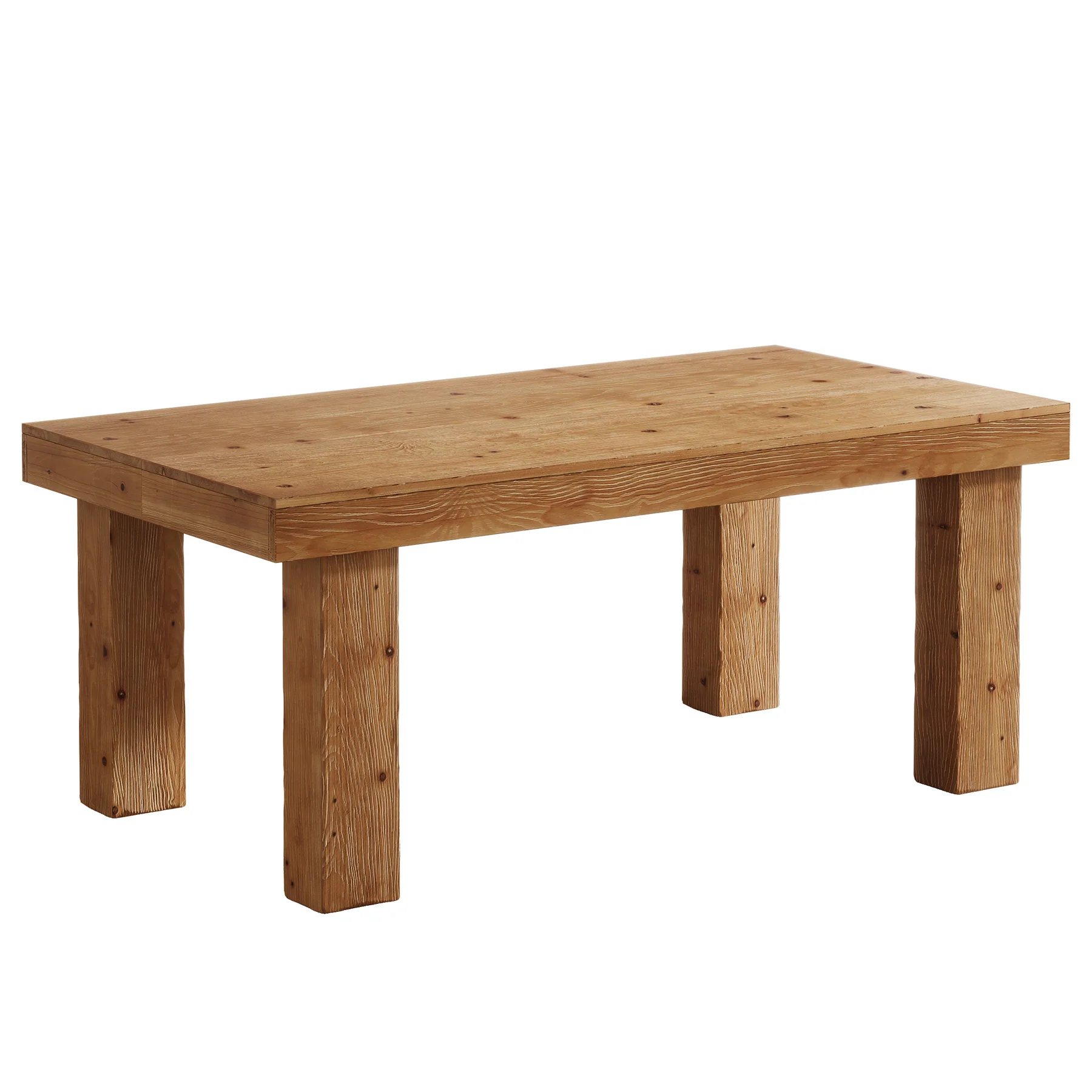 63" Executive Desk, Solid Wood Home Office Computer Desk with Sturdy Wooden Legs - Image 12