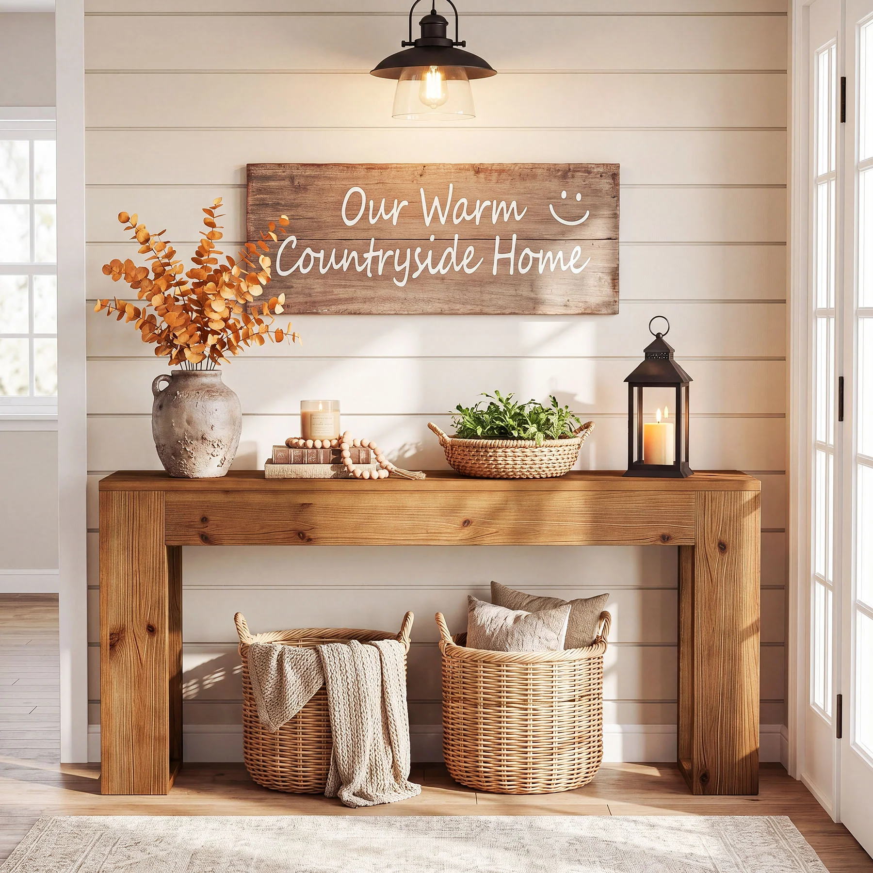 63" Solid Wood Console Table, Narrow Rectangle Entryway Sofa Table for Hallway - Image 6