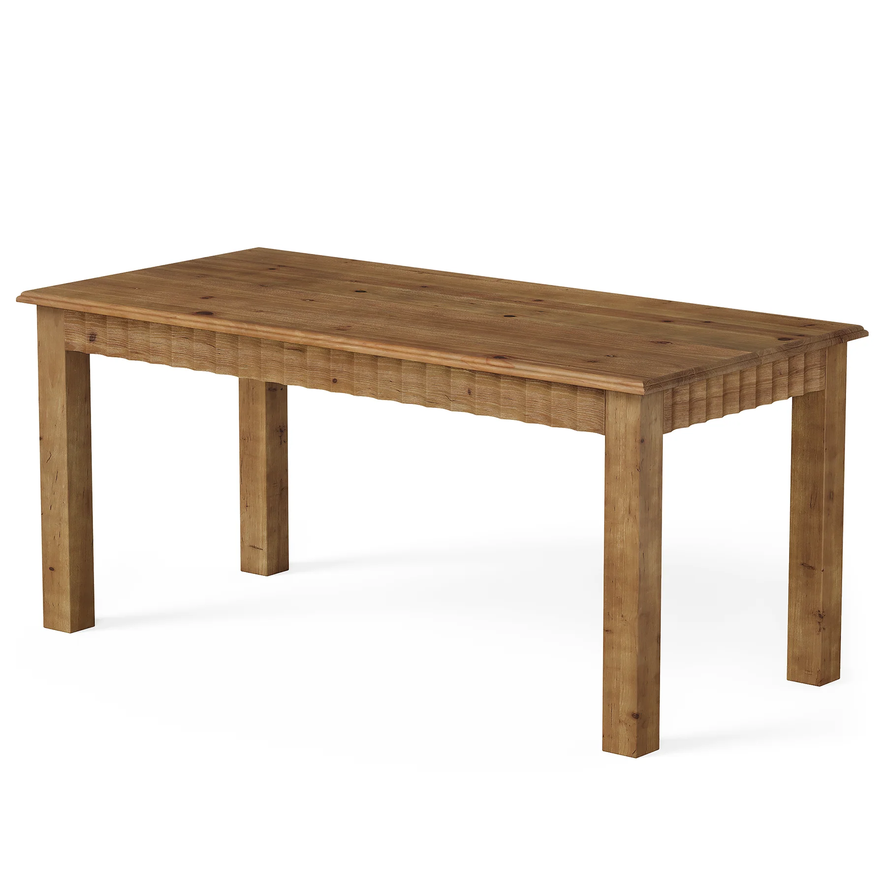 Solid Wood Computer Desk, 63 Inch Home Office Desk with Sturdy Wood Legs - Image 11