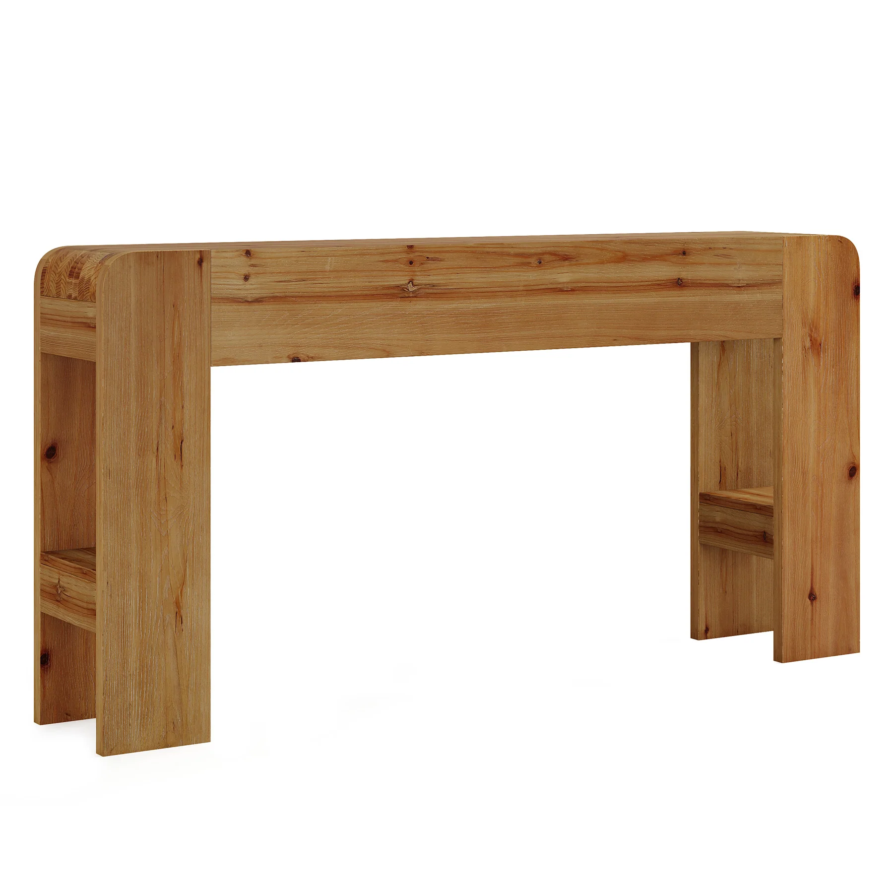 63" Solid Wood Farmhouse Console Table, Narrow Sofa Table for Entryway, Hallway, or Behind Couch - Image 8