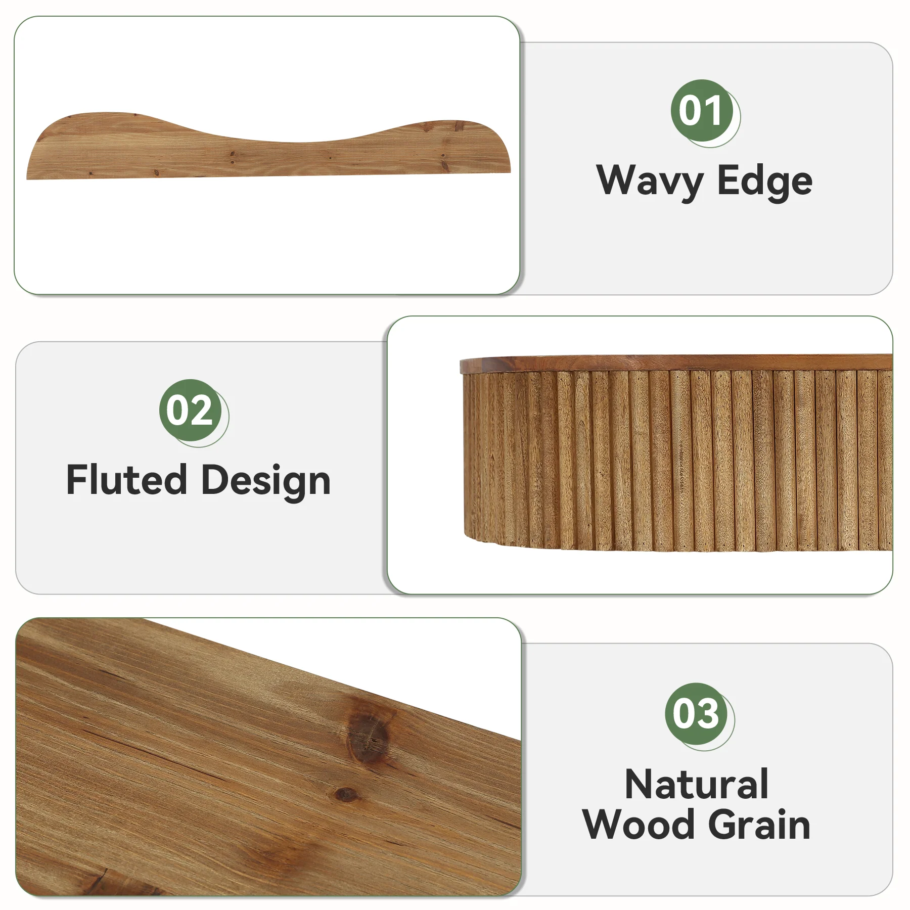 70.87" Wood Fireplace Mantel Shelf, Floating Display Shelf for Living Room - Image 9