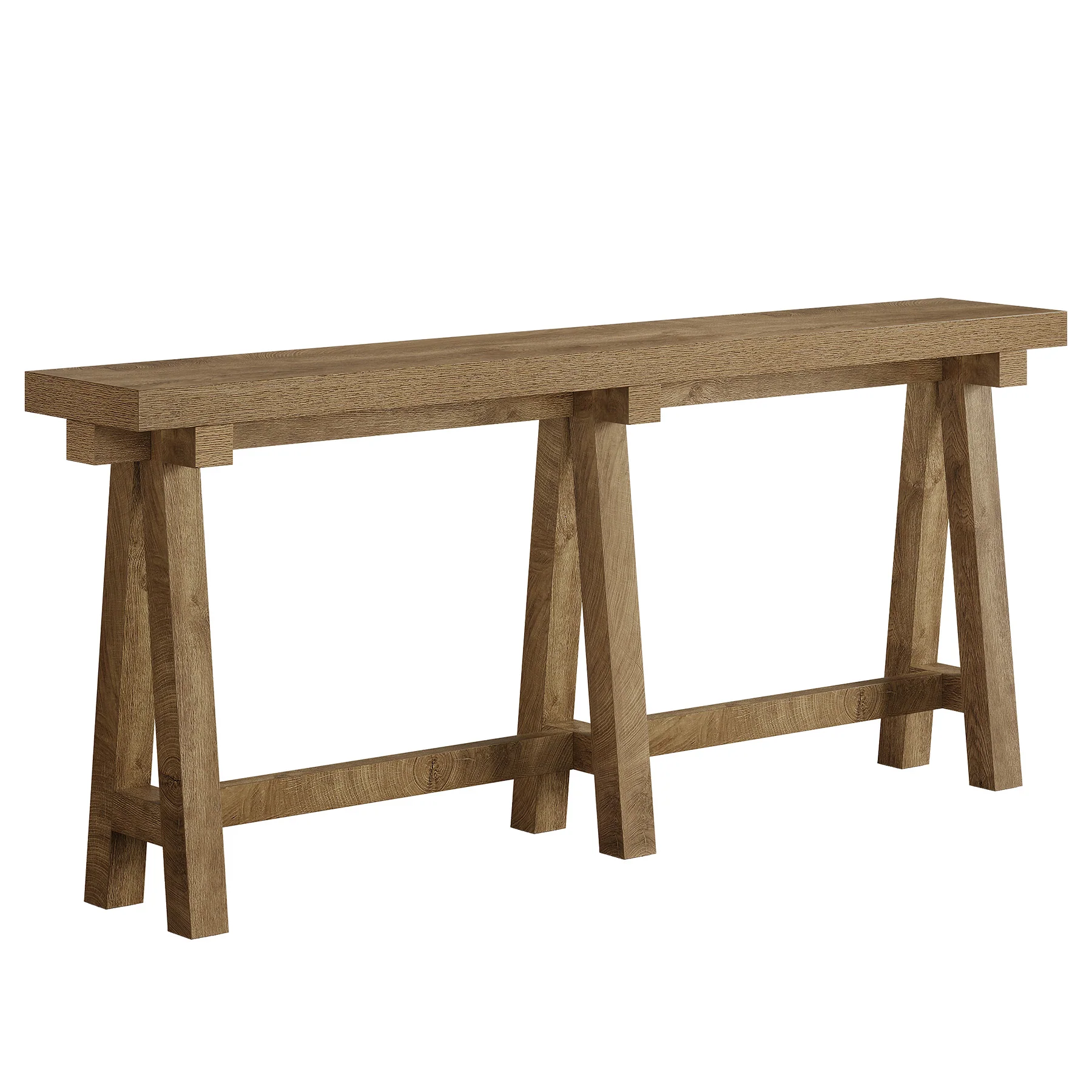 70.9" Farmhouse Console Table, Extra-Long Sofa Table with Open Storage for Entryway, Hallway & Behind Couch - Image 9