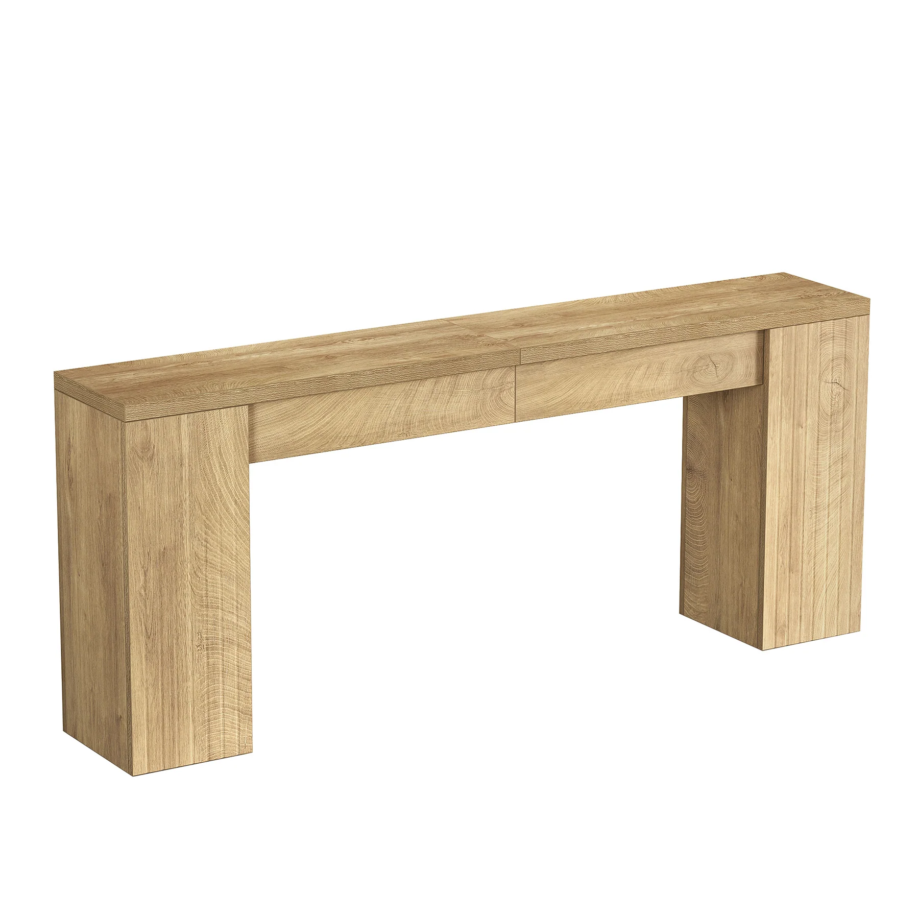 79" Extra Long Console Table, Narrow Sofa Table for Behind Couch, Fluted Entryway Table for Living Room & Hallway - Image 8