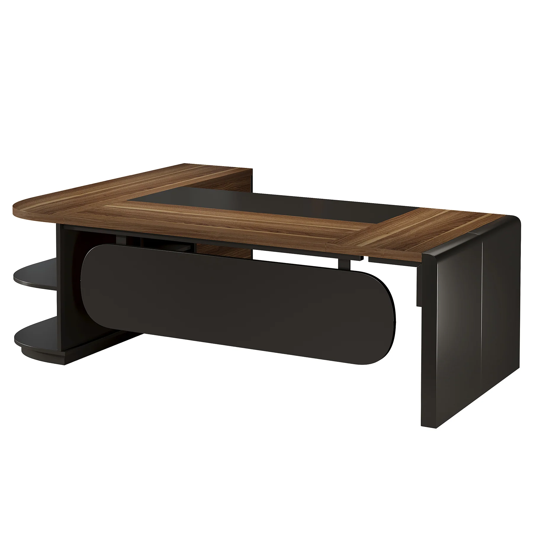 Large 80" L-Shaped Computer Desk with Storage Drawers, Executive Office Workstation - Image 19