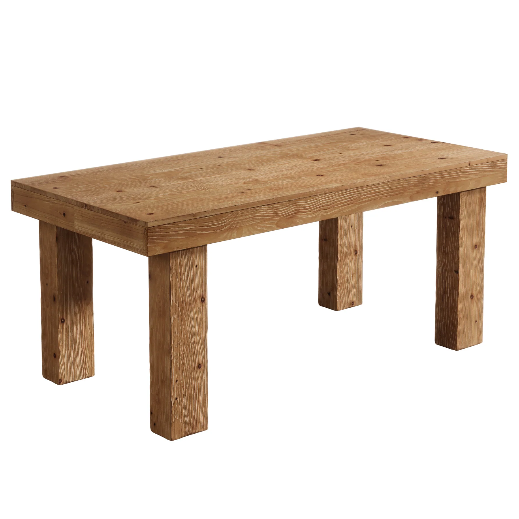 63" Solid Wood Dining Table, Farmhouse Kitchen Table with Heavy Duty Legs for 4-6 - Image 13