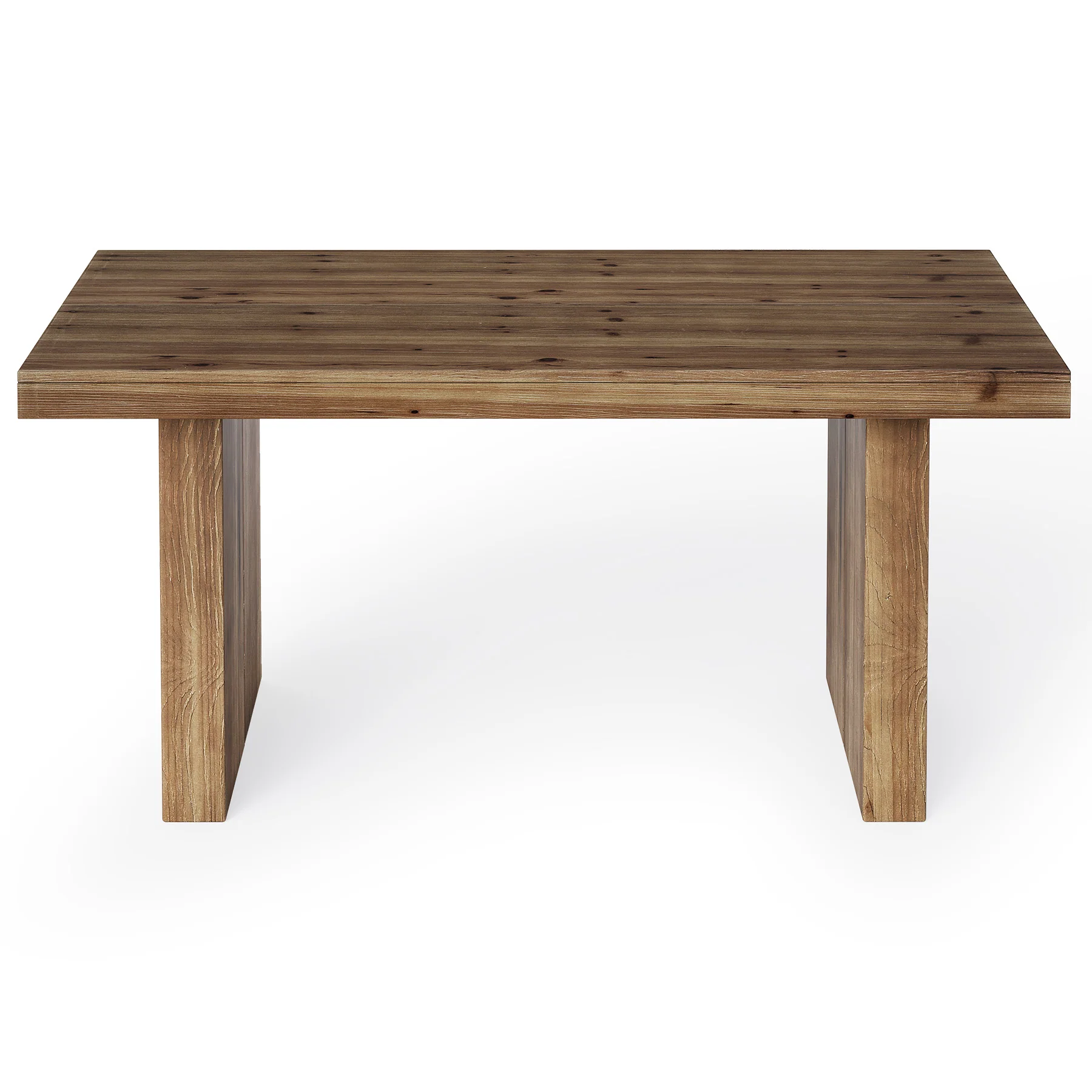 63" Rectangle Dining Table, Farmhouse Solid Wood Kitchen Dinner Table for 4-6 People - Image 9