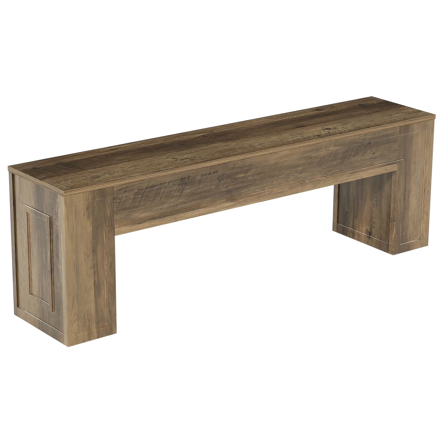 55" Entryway Bench, Indoor End of Bed Bench for Hallway - Image 9