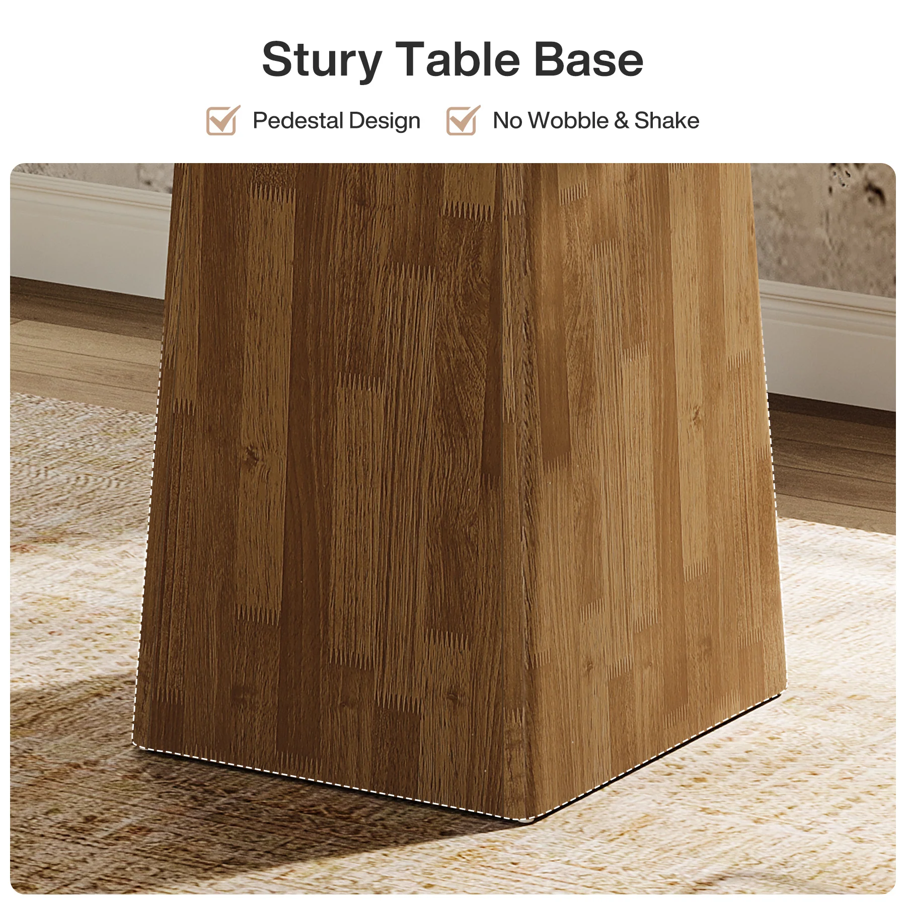 31.5" Square Bar Table, Industrial Counter Height Pub Cocktail Unit Dining Table - Image 8