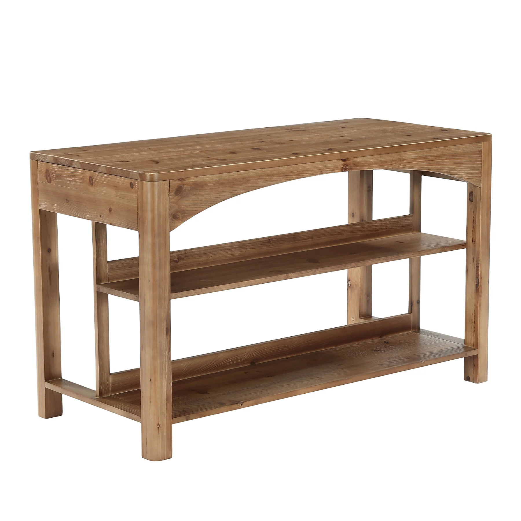 Tribesigns 59-Inch Kitchen Island, Solid Wood Island Table with 3-Tier Storage for Kitchen Dining Room - Image 16