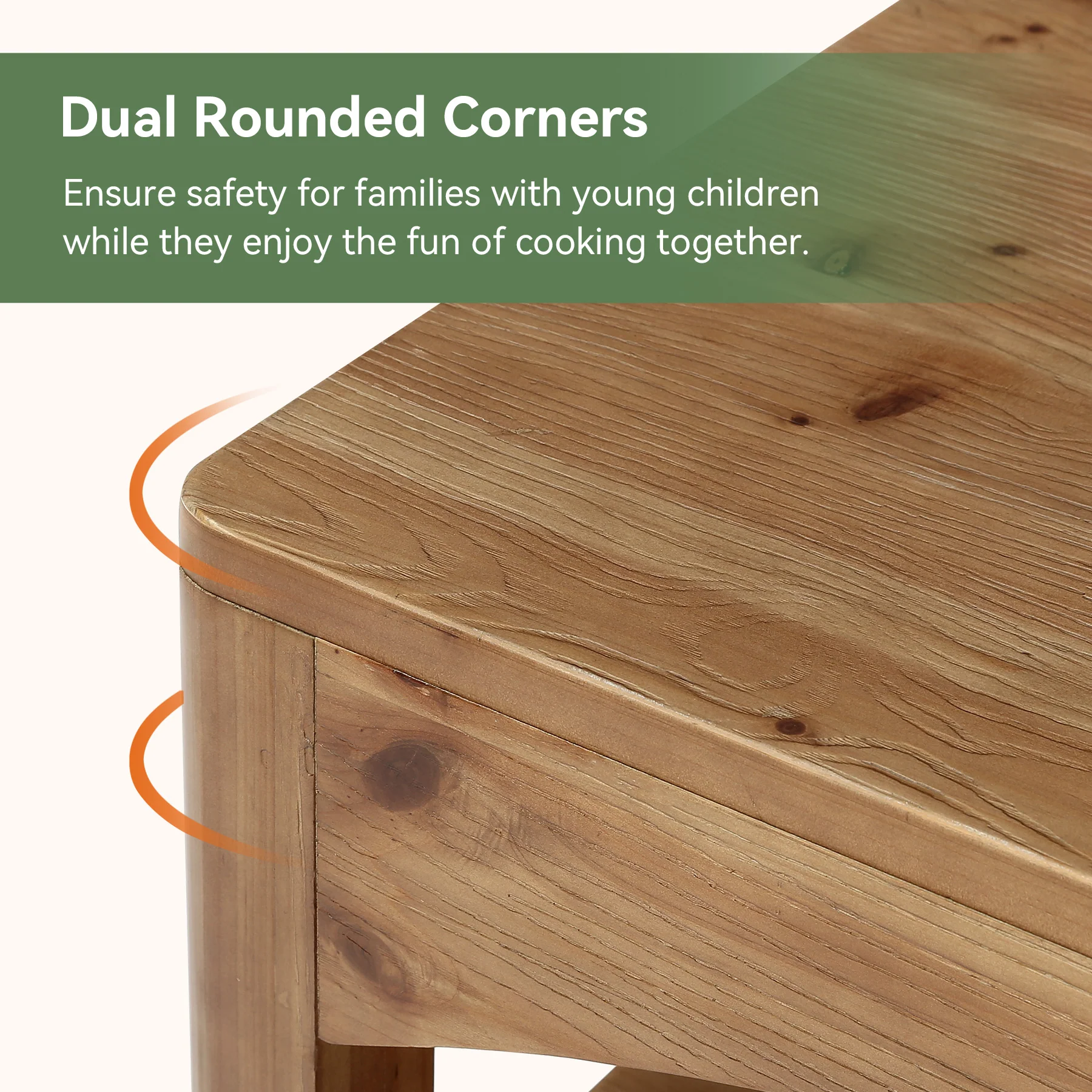 Tribesigns 59-Inch Kitchen Island, Solid Wood Island Table with 3-Tier Storage for Kitchen Dining Room - Image 3