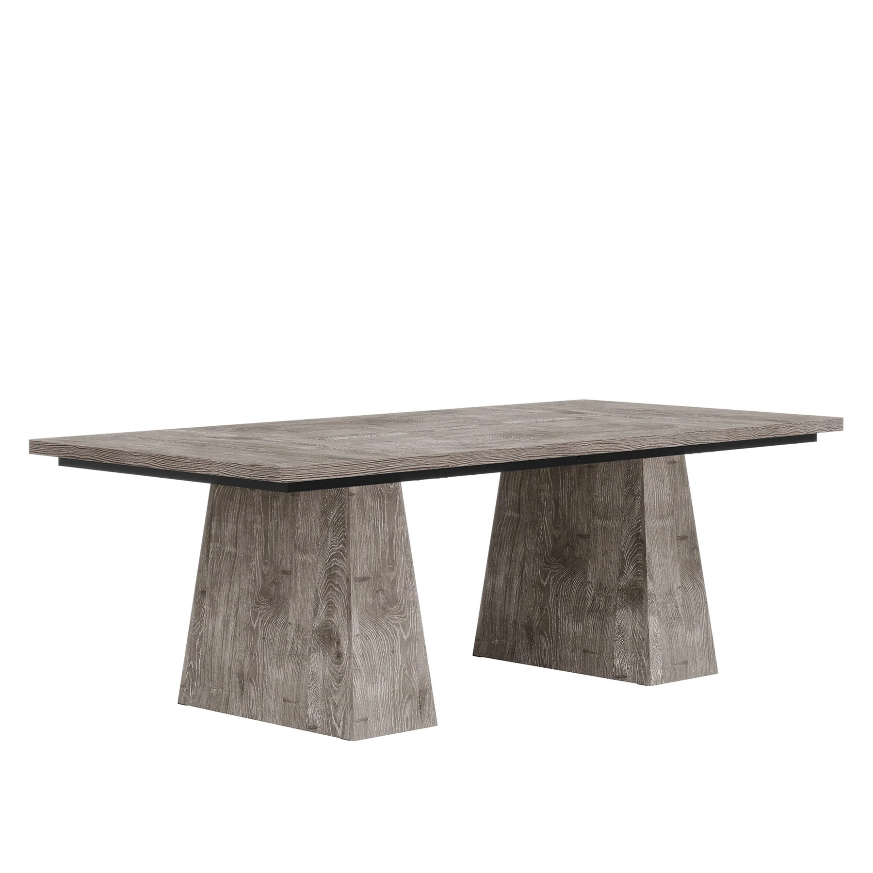 63" Modern Executive Desk, Large Office Computer Desk with Sturdy Double Pedestal - Image 15