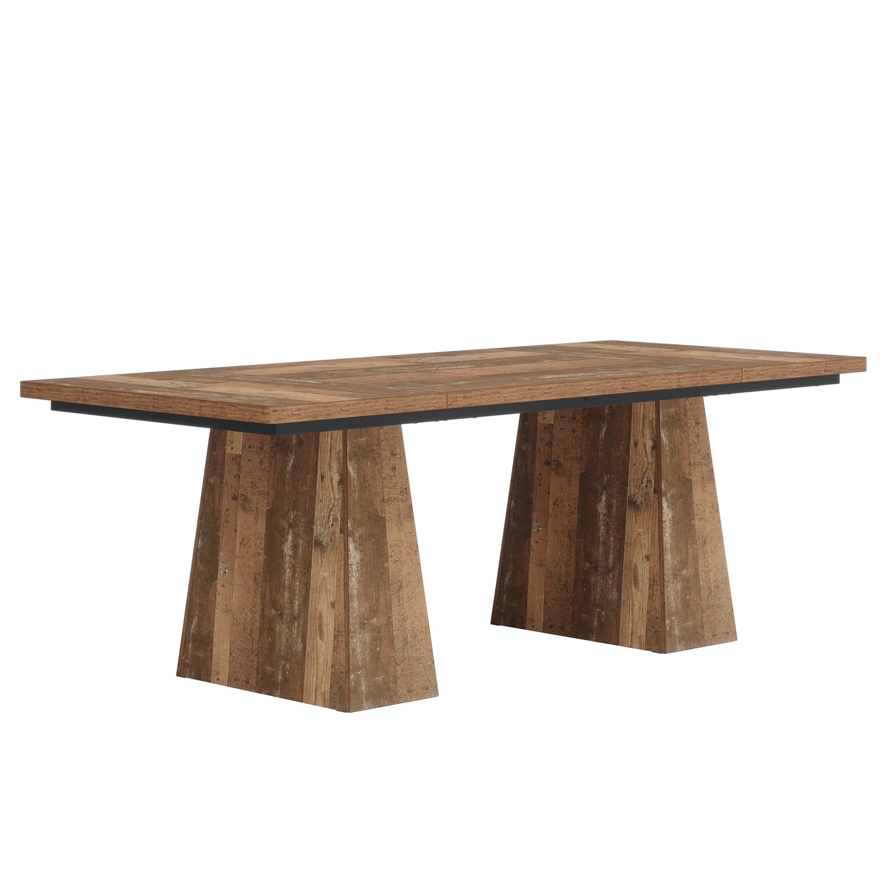63" Modern Executive Desk, Large Office Computer Desk with Sturdy Double Pedestal - Image 17