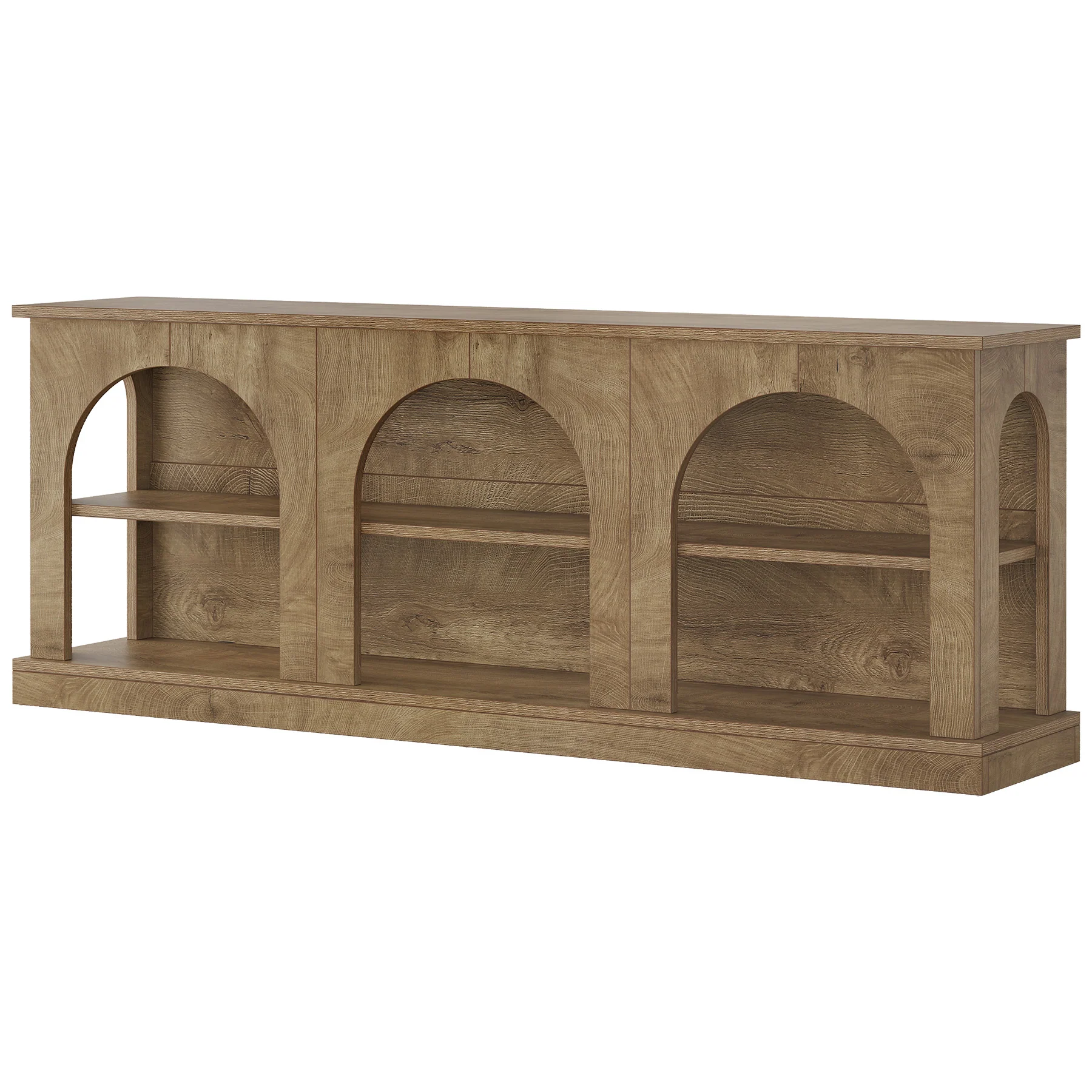 63" Arched Entryway Table, Low Profile Console Table for Hallway - Image 10