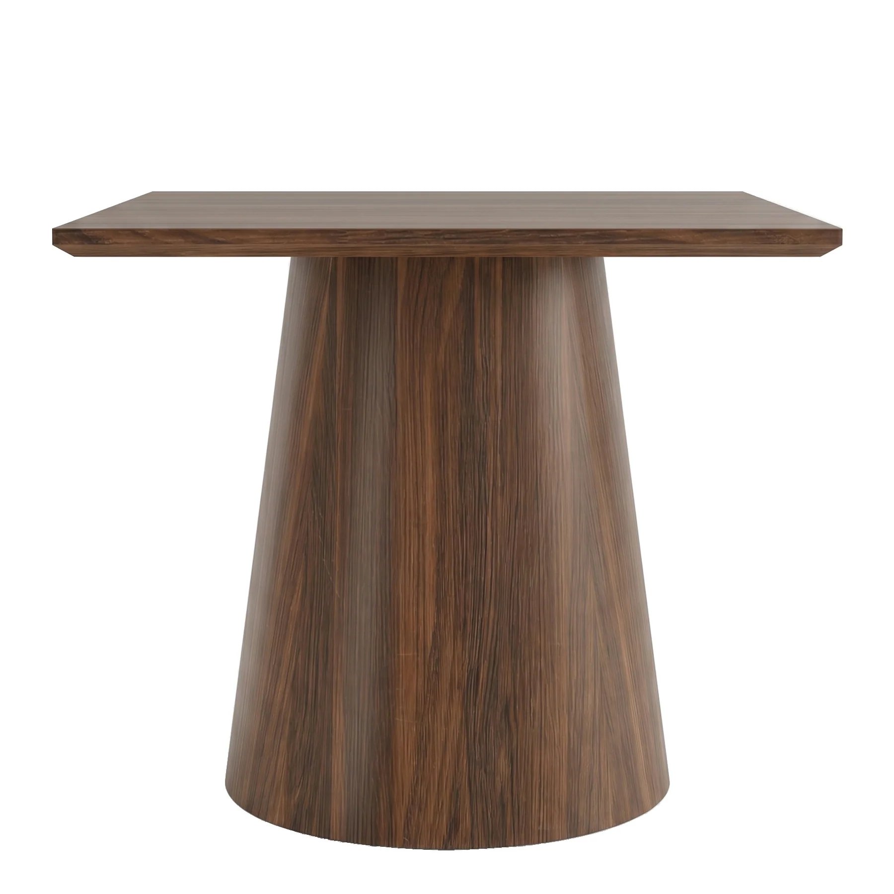 31.5" Square Dining Table, Mid-Century Modern Kitchen Table with Pedestal Base - Image 8