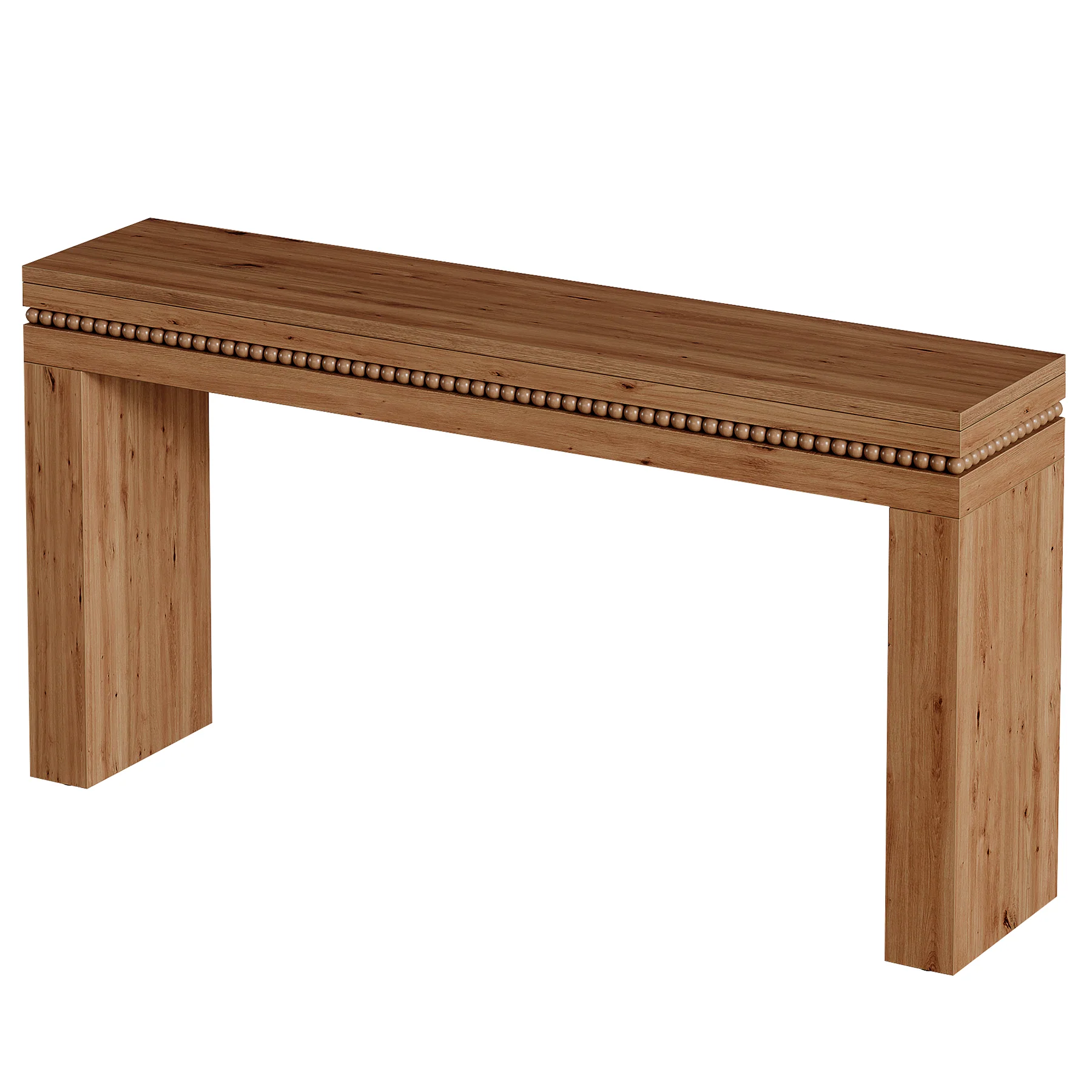63" Solid Wood Console Table, Mid-Century Sofa Table Behind the Couch for Hallway Foyer - Image 9
