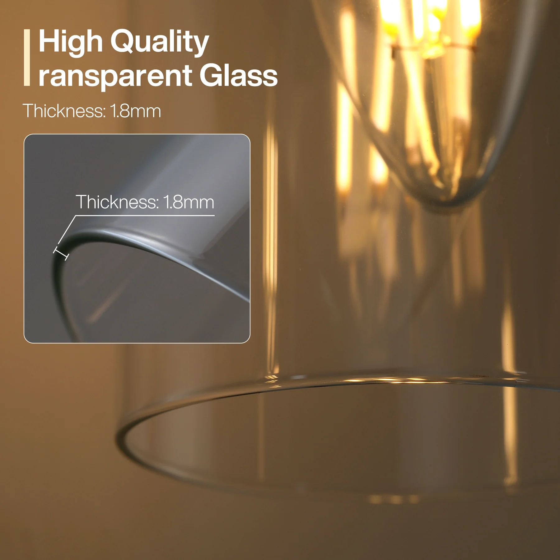 3-Light Vanity Light Fixture, Modern Bathroom Wall Sconce with Clear Glass Shades - Image 9