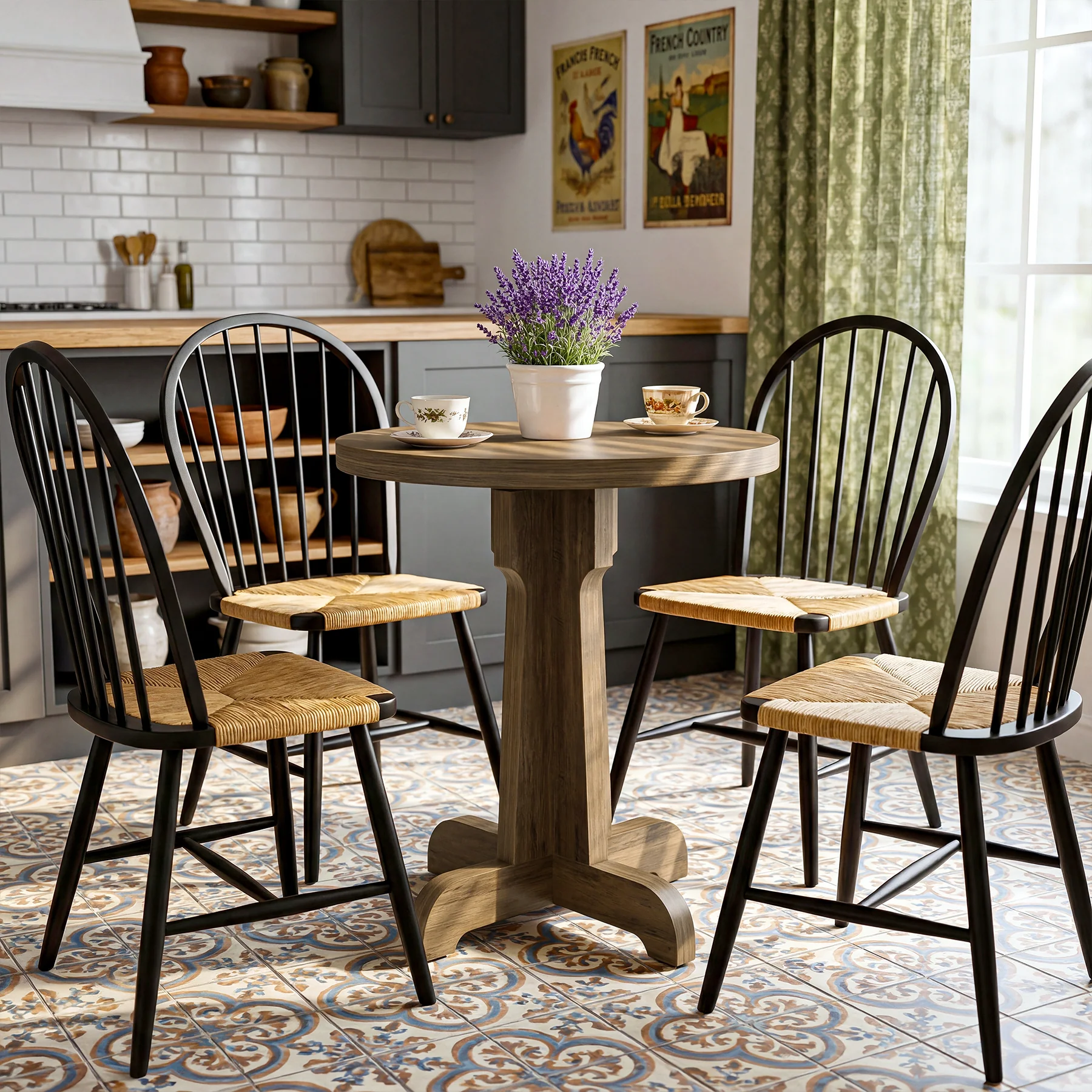 23.6" Round Dining Table, Modern Commercial Dinner Table for 2 People - Image 6