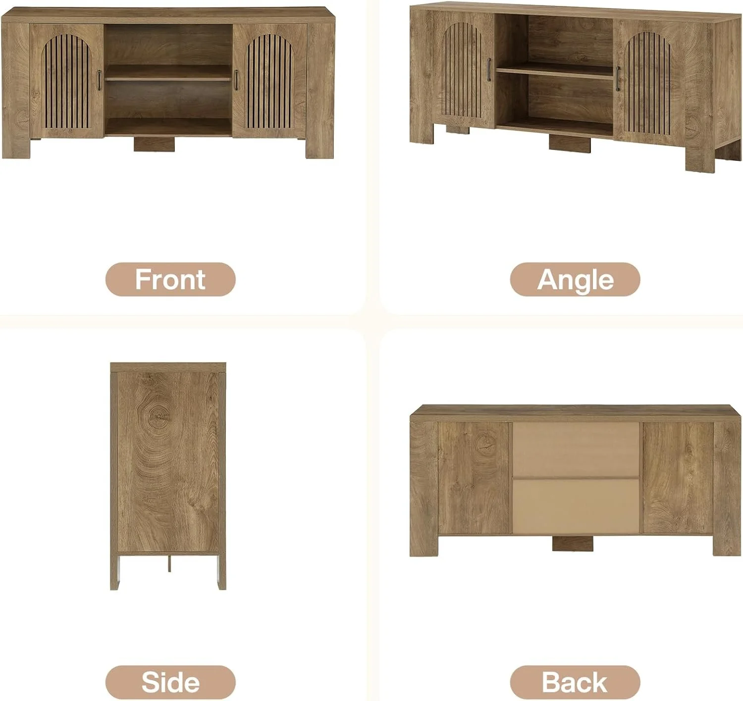 70.8" Long TV Stand for 65/70/75 Inch TVs, Modern Entertainment Center with Storage Cabinets - Image 9