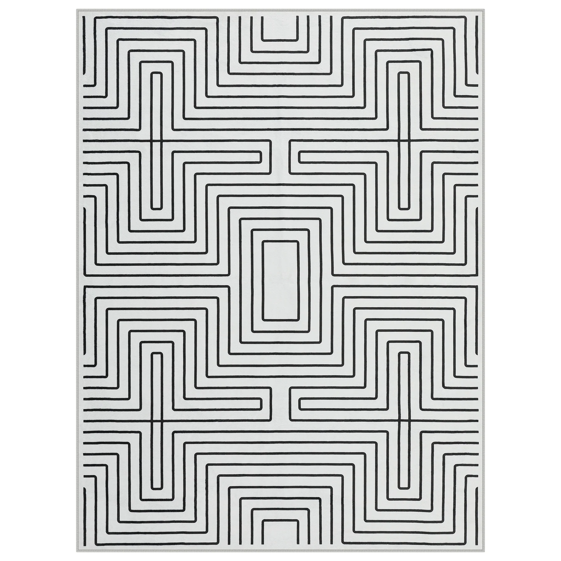 5x7/8x10 Machine Washable Area Rug, Modern Geometric Non-Slip Low Pile Indoor Carpet for Living Room, Oeko-Tex Certified - Image 15