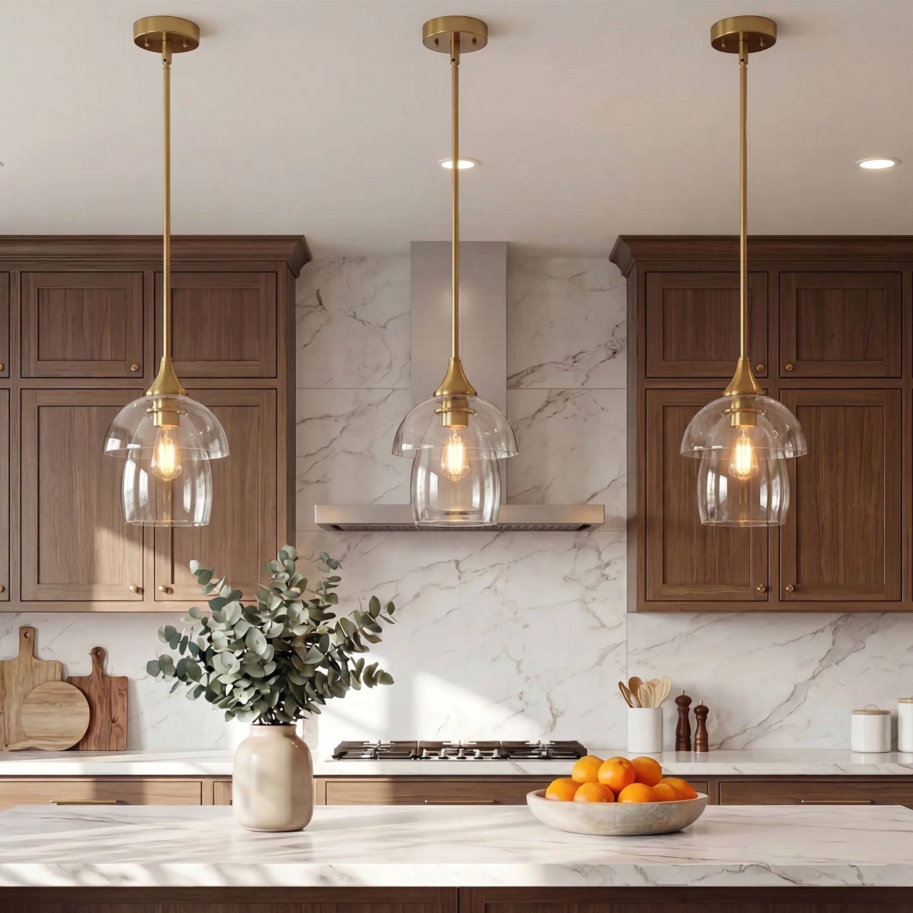 1-Light Pendant Lighting, Modern Island Chandelier Ceiling Light Fixture with Unique Design - Image 4
