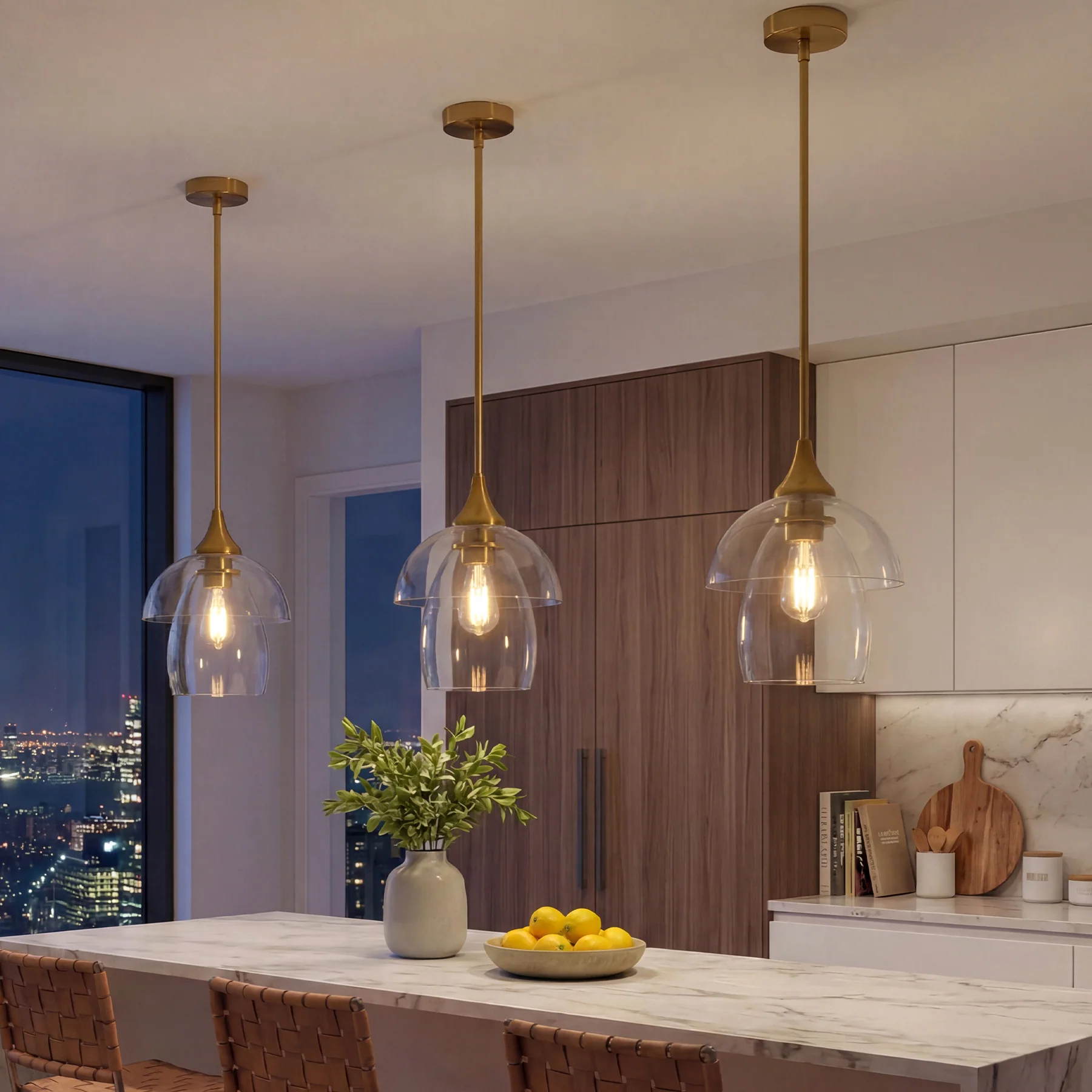 1-Light Pendant Lighting, Modern Island Chandelier Ceiling Light Fixture with Unique Design - Image 5