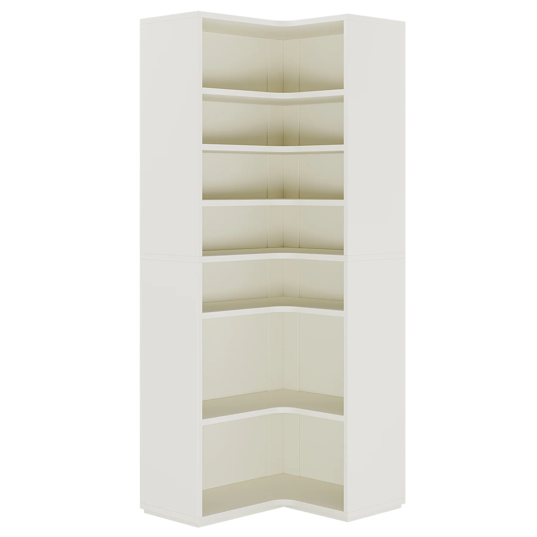 9-Tier Corner Bookshelf, Modern L-Shaped Bookcase Display Shelf - Image 10